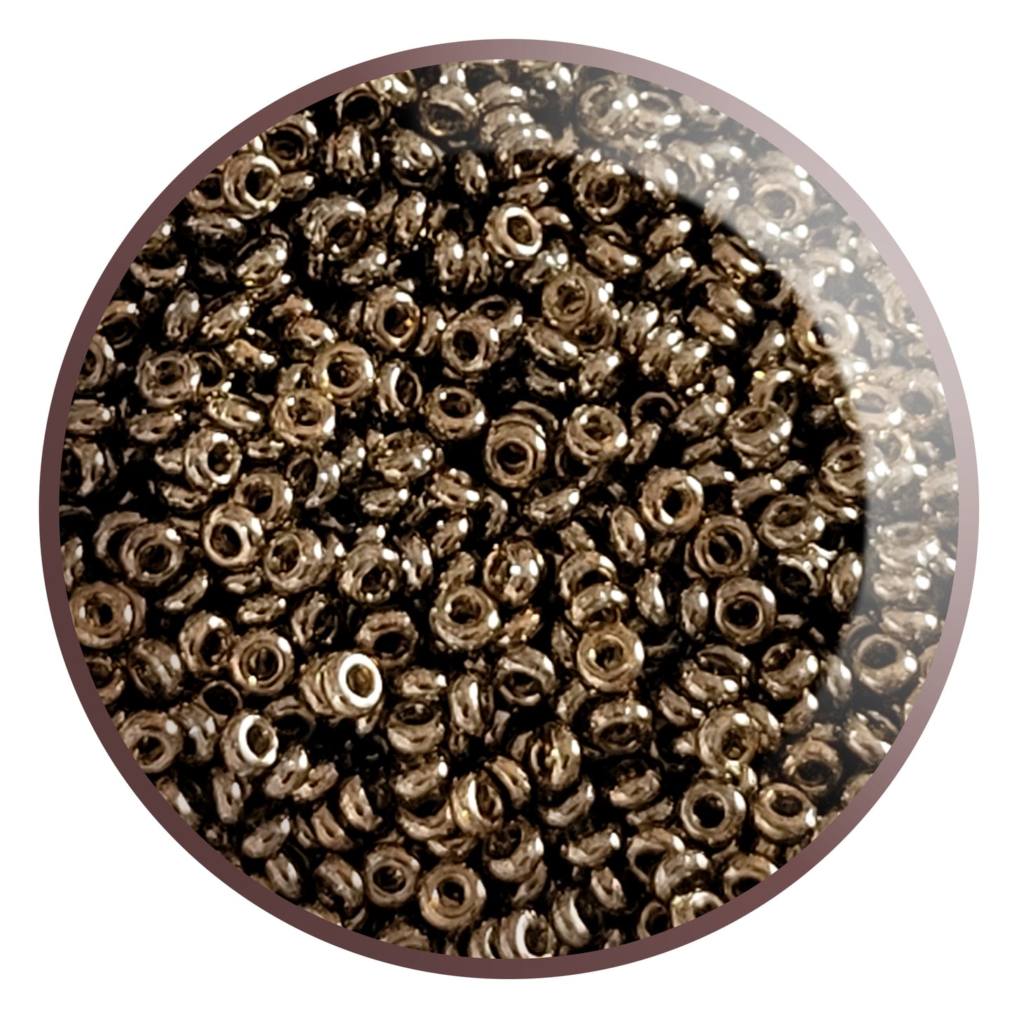 Demi 8/0 - TN-204 Montana Blue Gold Luster 5g Seed Beads - Beading Supply