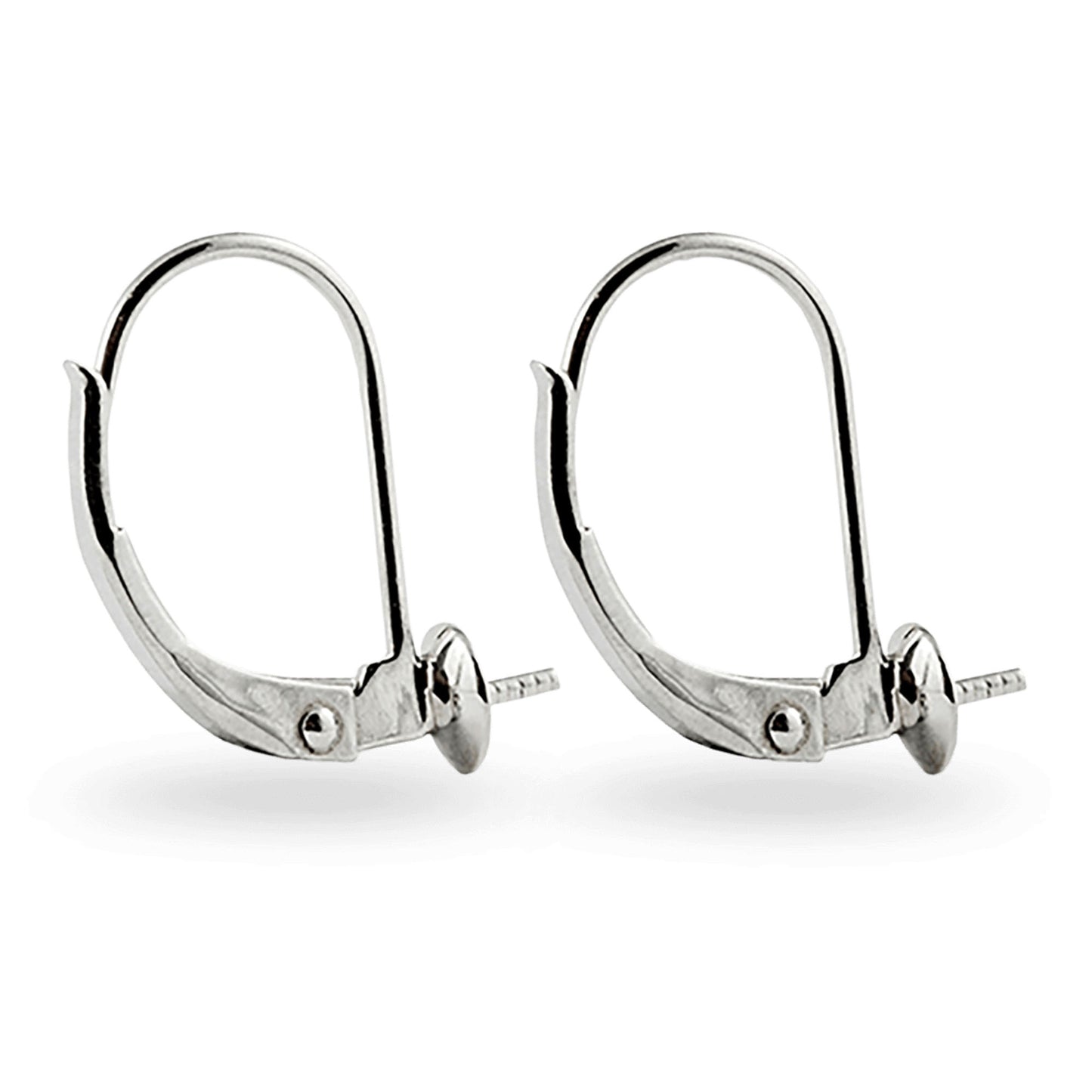 Continental Clip with Pearl Cup Polished Sterling Silver 925 - 4mm Pearl Cup | SS-032CPC4 |