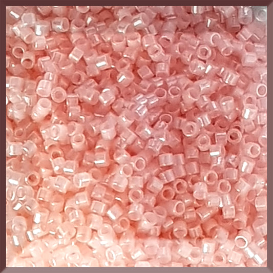 Aiko 11/0 TA-145 Innocent Pink Ceylon - Precision-Cut Cylinder Toho Seed Beads | Beading Supply