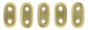 CzechMate Bar Beads β Flax Metallic Matte -6x2mm Two-Hole Czech Glass Beads - CZMBar-K0171