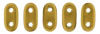 CzechMate Bar Beads – Antique Metallic Matte -6x2mm Two-Hole Czech Glass Beads - CZMBar-K0174