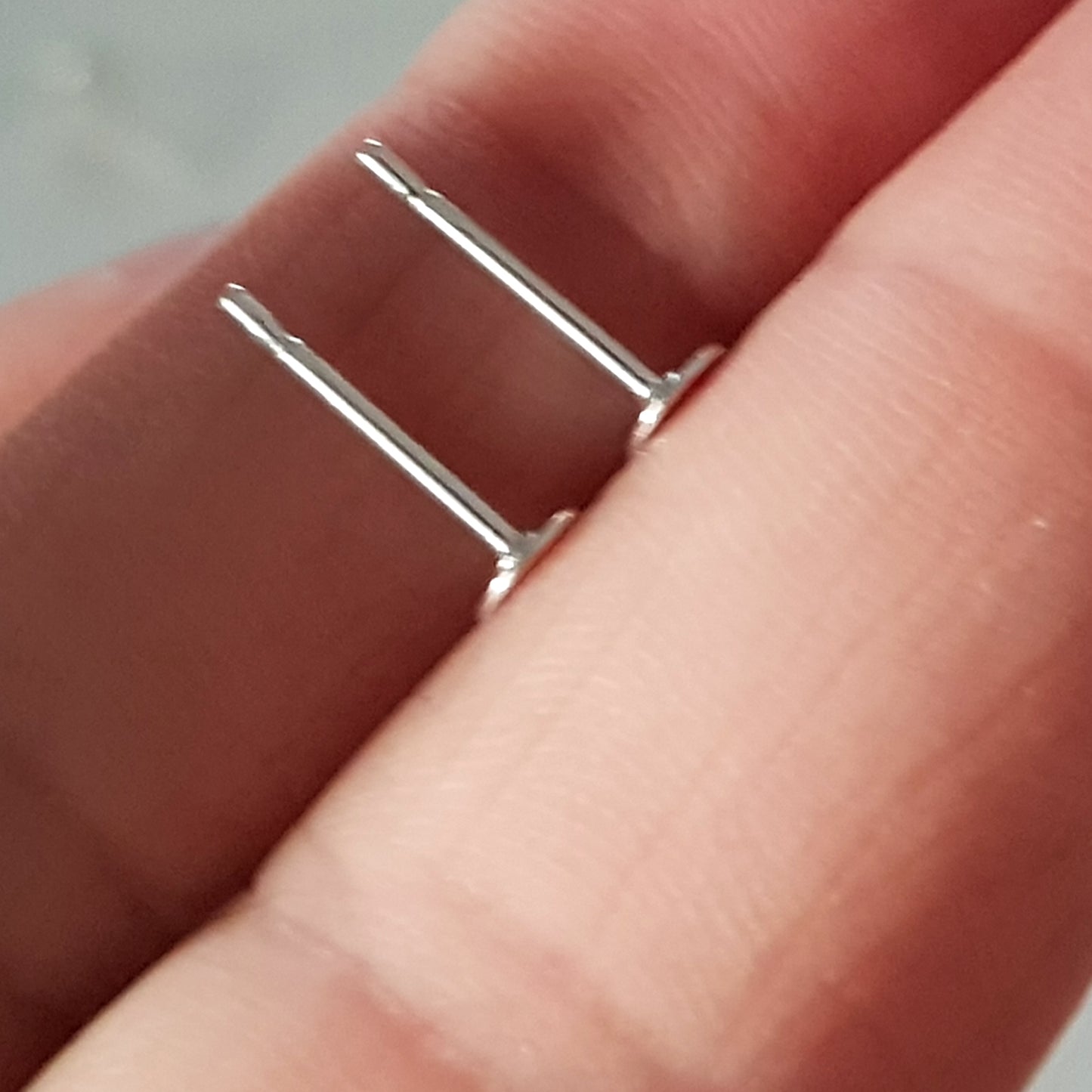Earring Posts Sterling Silver 925 with flat Disc Back | SS-002EP | Earring Supply