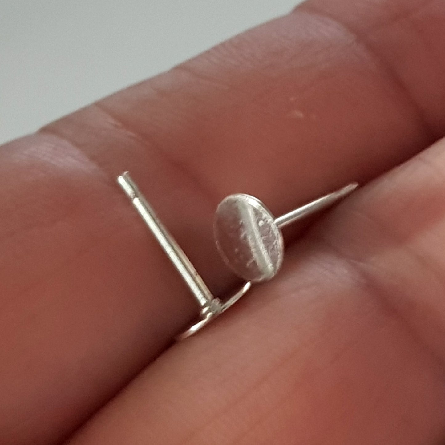 Earring Posts Sterling Silver 925 with flat Disc Back | SS-002EP | Earring Supply