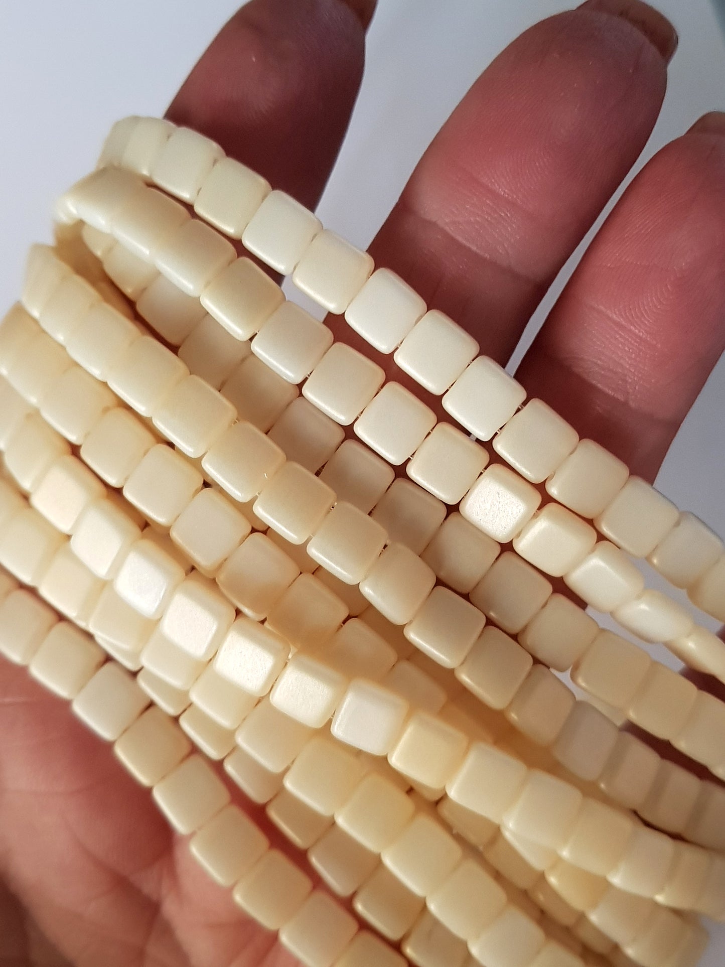 Tile Sueded Gold Lame Opaque 6mm CzechMate Beads | CZMTile-SDL02010 | Beading Supply (Copy)