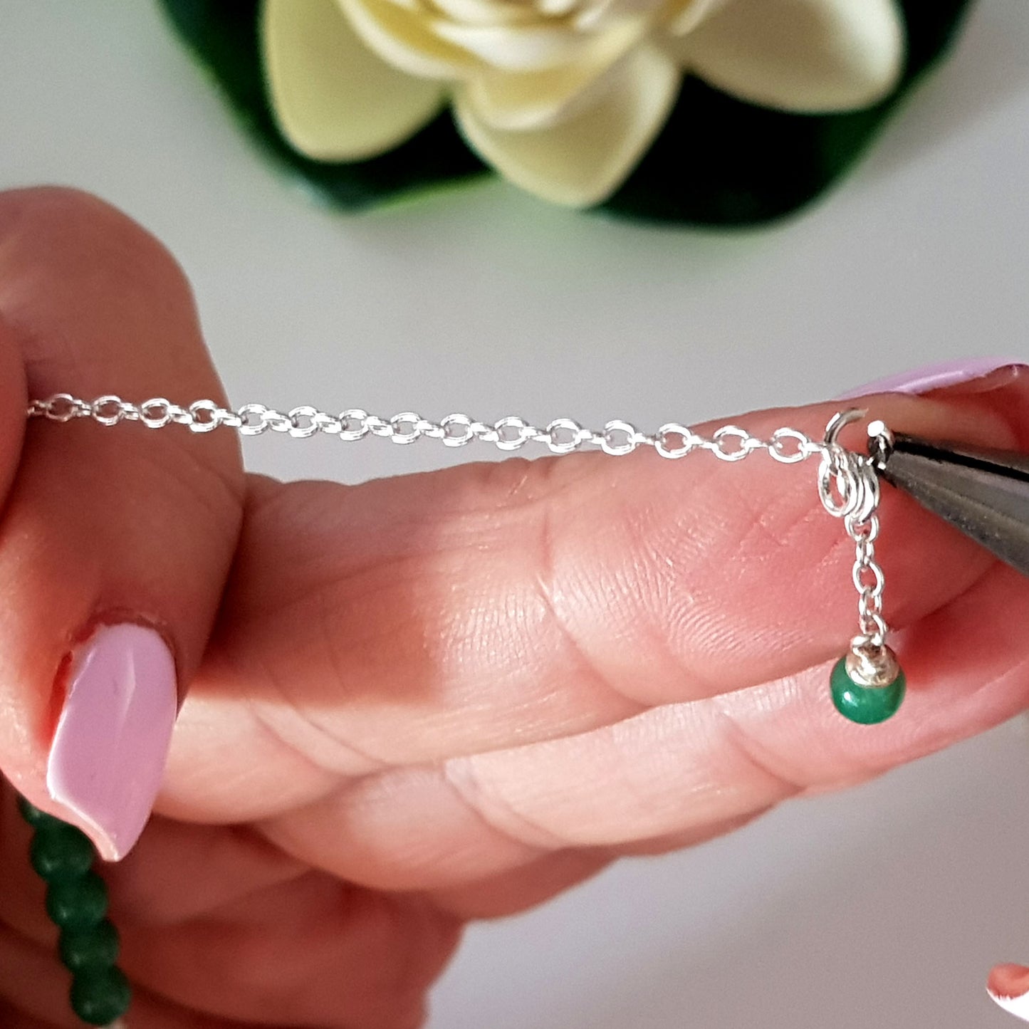 Luxury DIY Jade Bracelet Kit - Minimal Handmade Jewelry Craft | DIY-JB1 |