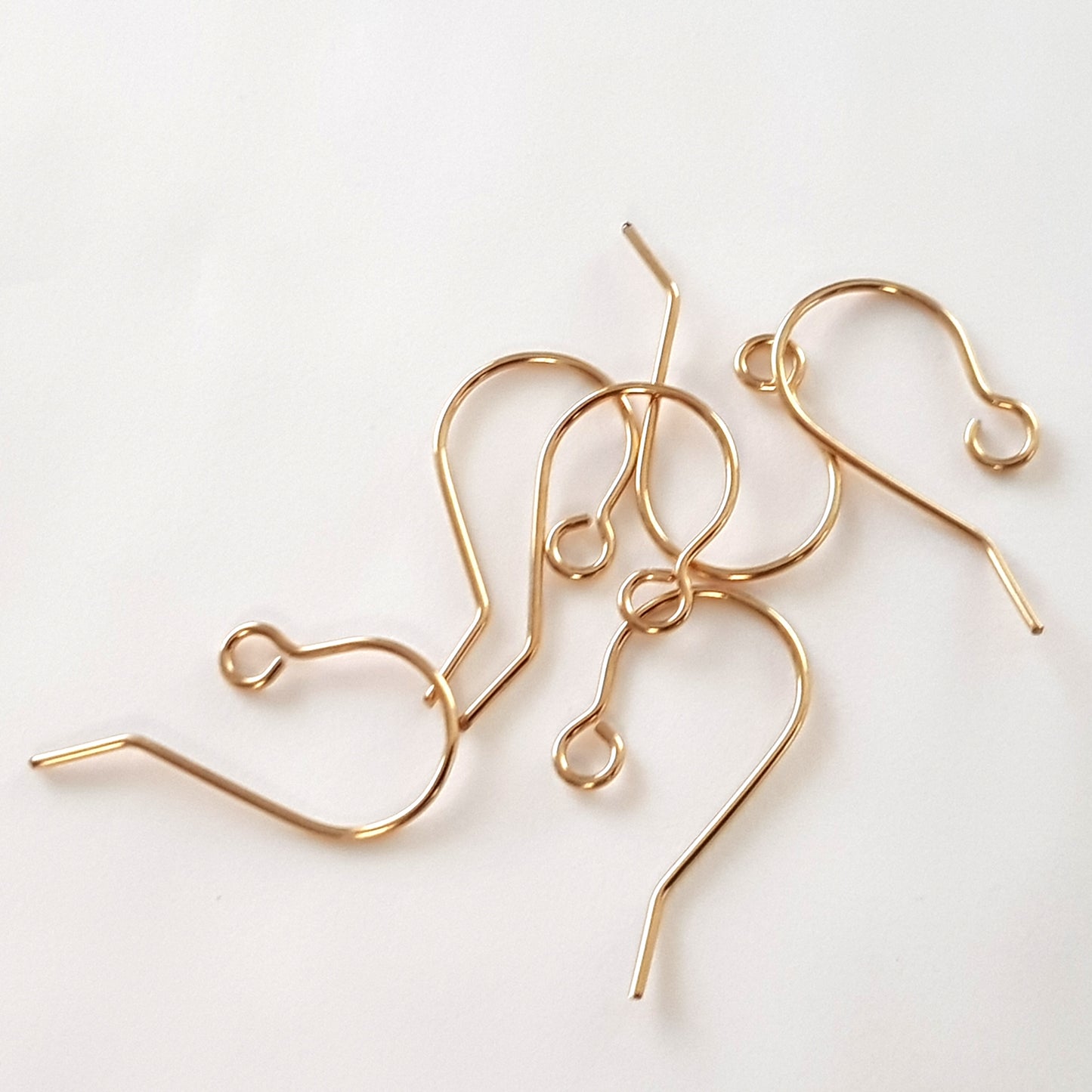 Handmade 14k Gold-Filled Shepherd Hook Ear Wires - A Pair | GF-023EH | Jewelry Making Supplies