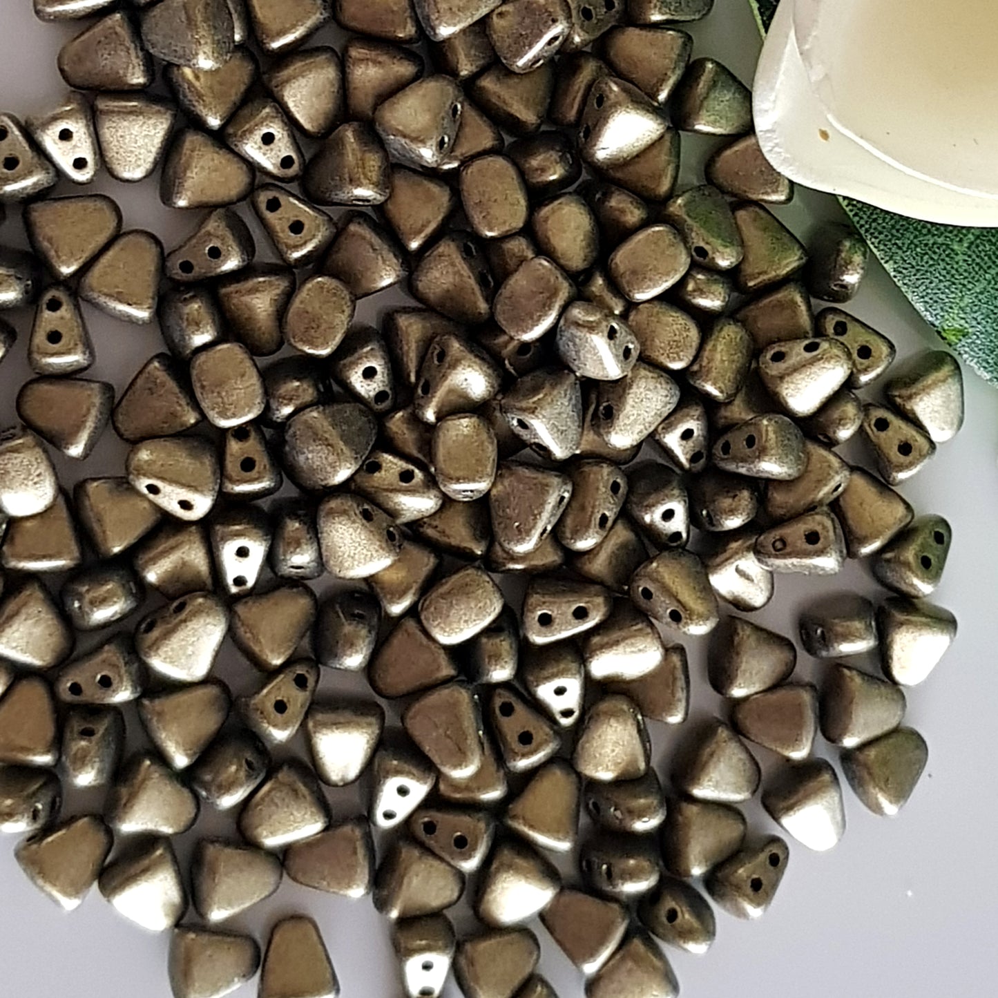 Nib-Bit by Matubo - Gold Metallic Sued -10g packs | NB-79080 | Beading Supply