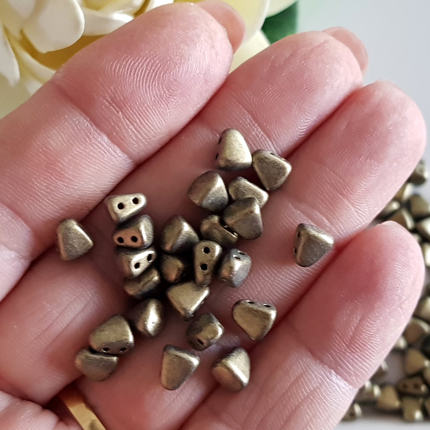 Nib-Bit by Matubo - Gold Metallic Sued -10g packs | NB-79080 | Beading Supply