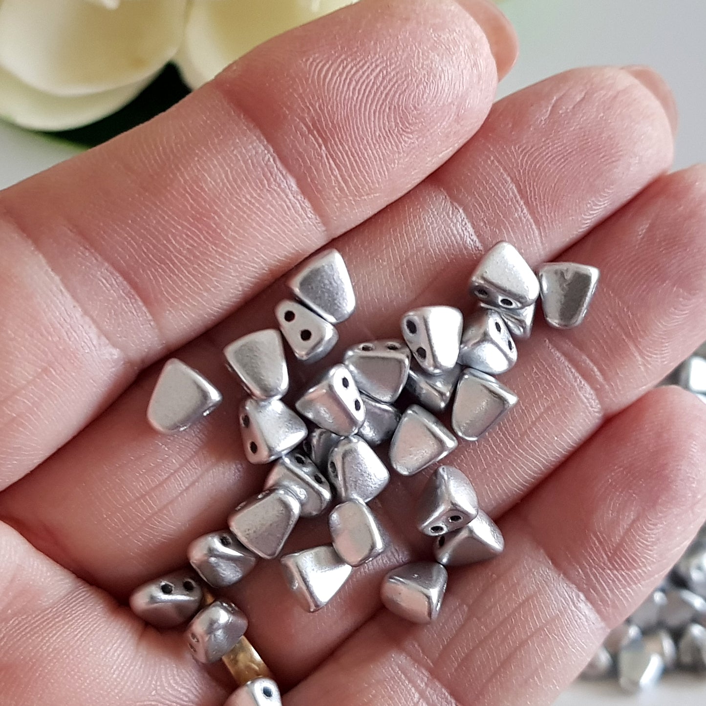 Nib-Bit by Matubo - Metallic Silver Matte -10g packs | NB-K0170 | Beading Supply