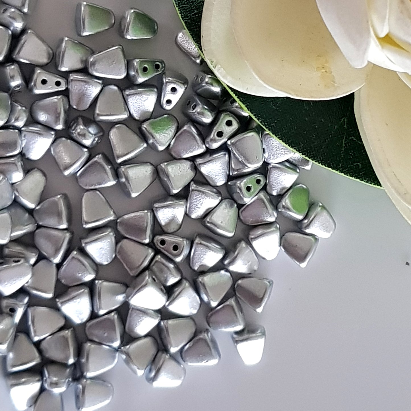 Nib-Bit by Matubo - Metallic Silver Matte -10g packs | NB-K0170 | Beading Supply