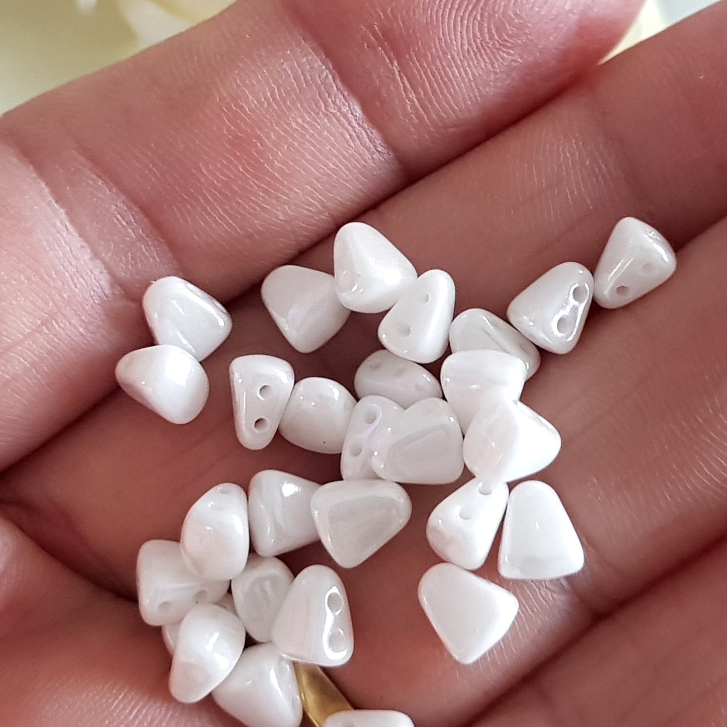 Nib-Bit by Matubo - White Opaque Luster -10g packs | NB-L0300 | Beading Supply