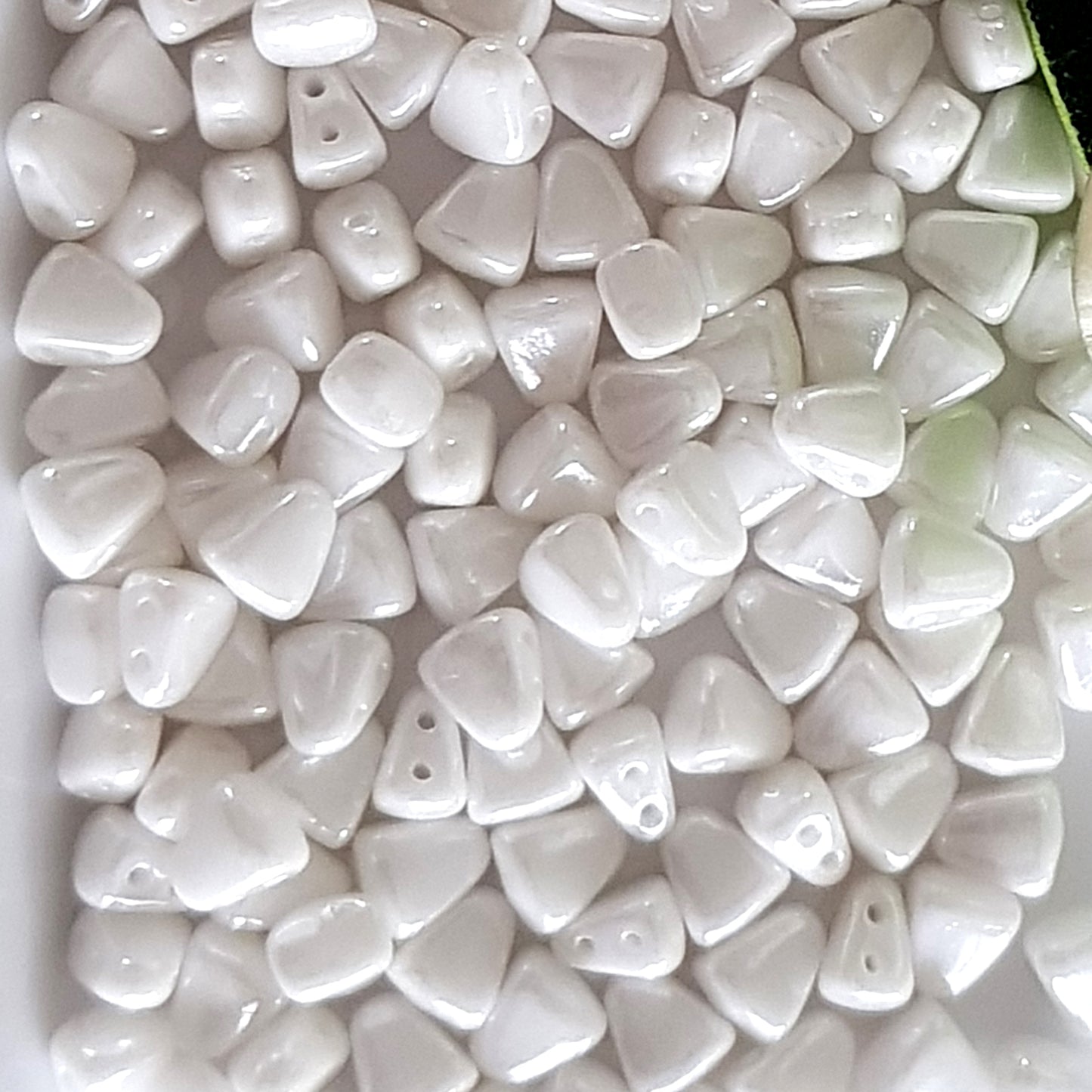 Nib-Bit by Matubo - White Opaque Luster -10g packs | NB-L0300 | Beading Supply