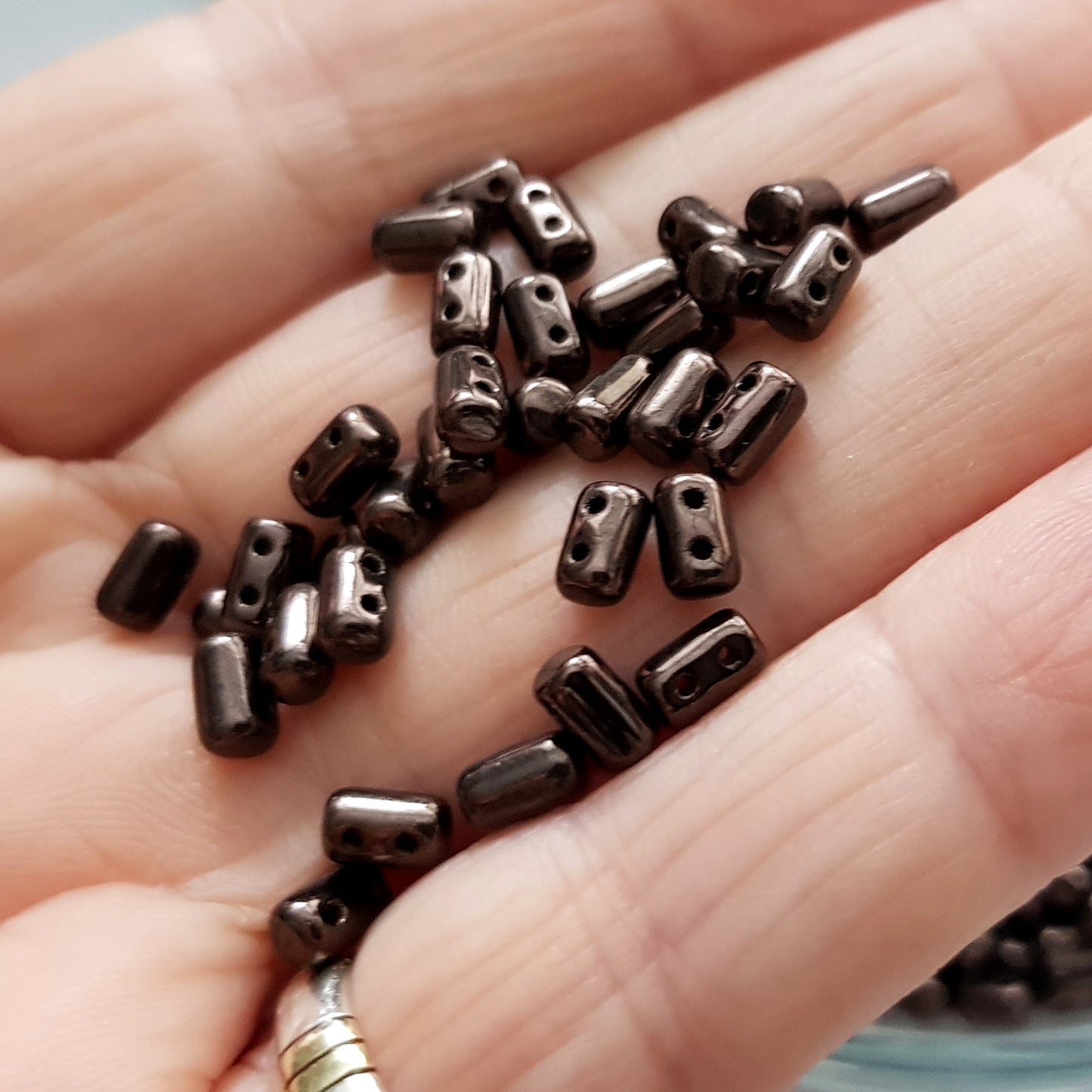 Rulla Beads by Matubo - Chocolate Metallic Bronze -10g packs | RB-B14435 | Beading Supply