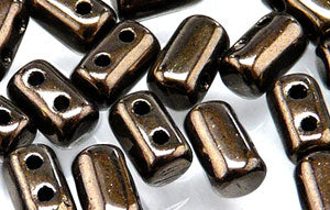 Rulla Beads by Matubo - Chocolate Metallic Bronze -10g packs | RB-B14435 | Beading Supply