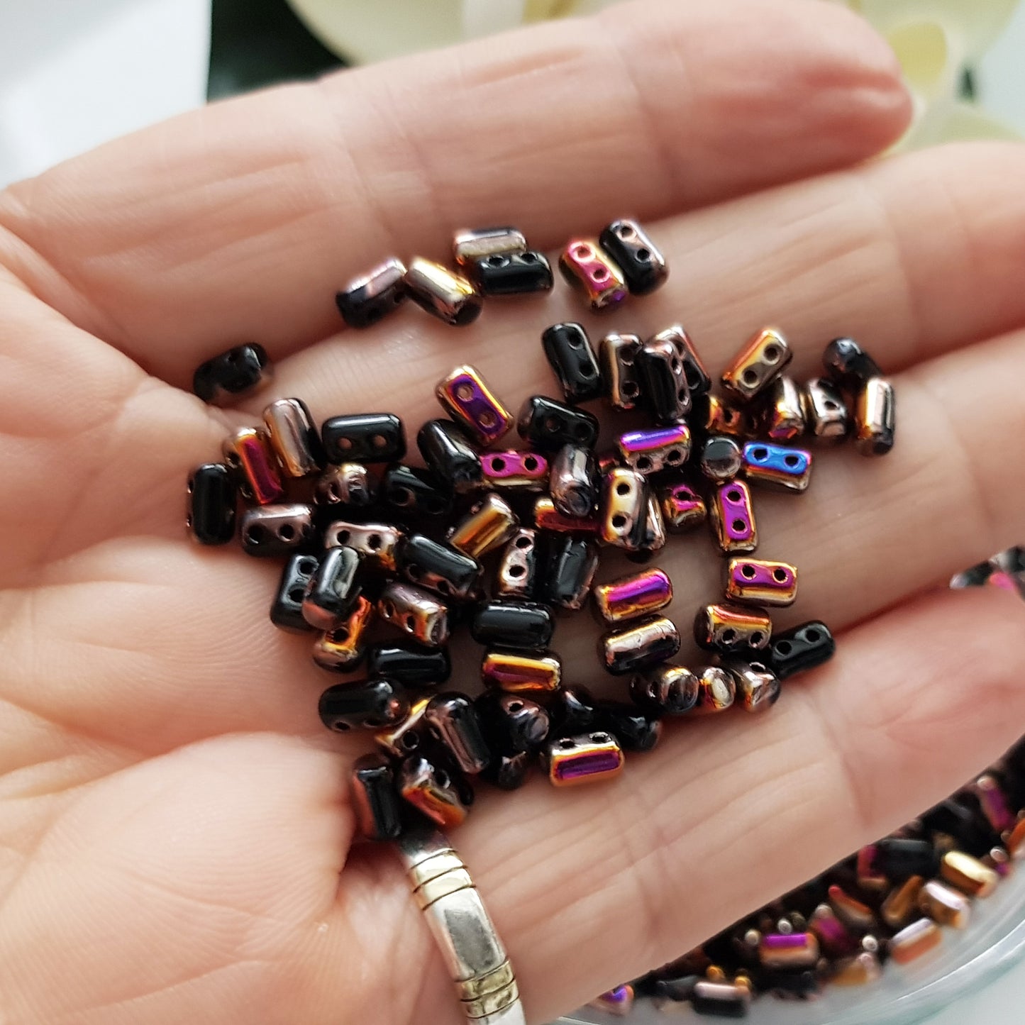 Rulla Beads by Matubo - Jet Artemis -10g packs | RB-12398 | Beading Supply