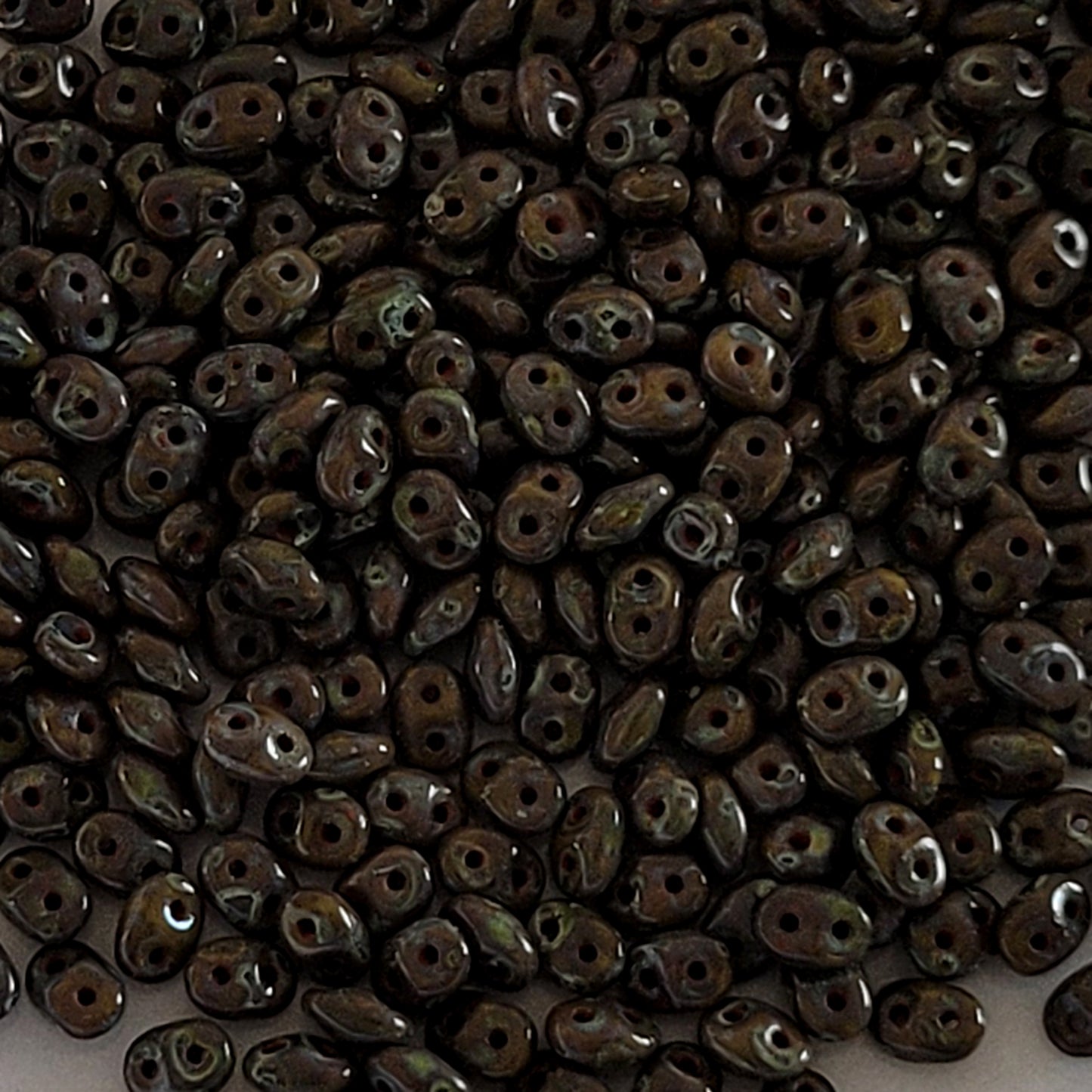 Matubo SuperDuo - OLIVINE OPAQUE - Picasso - 10g | SD-T52410 | Beading Supply