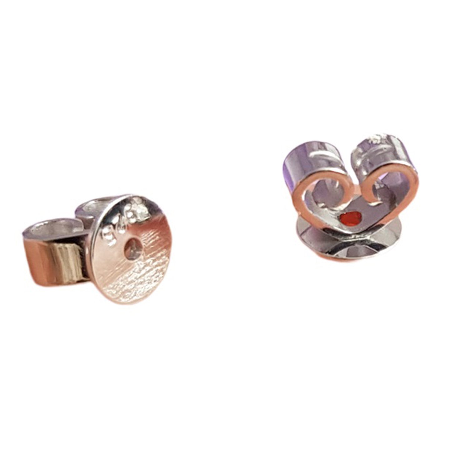 Sterling Silver LUX Disc Butterfly Backs 925 | SS-008 | Earring Supply
