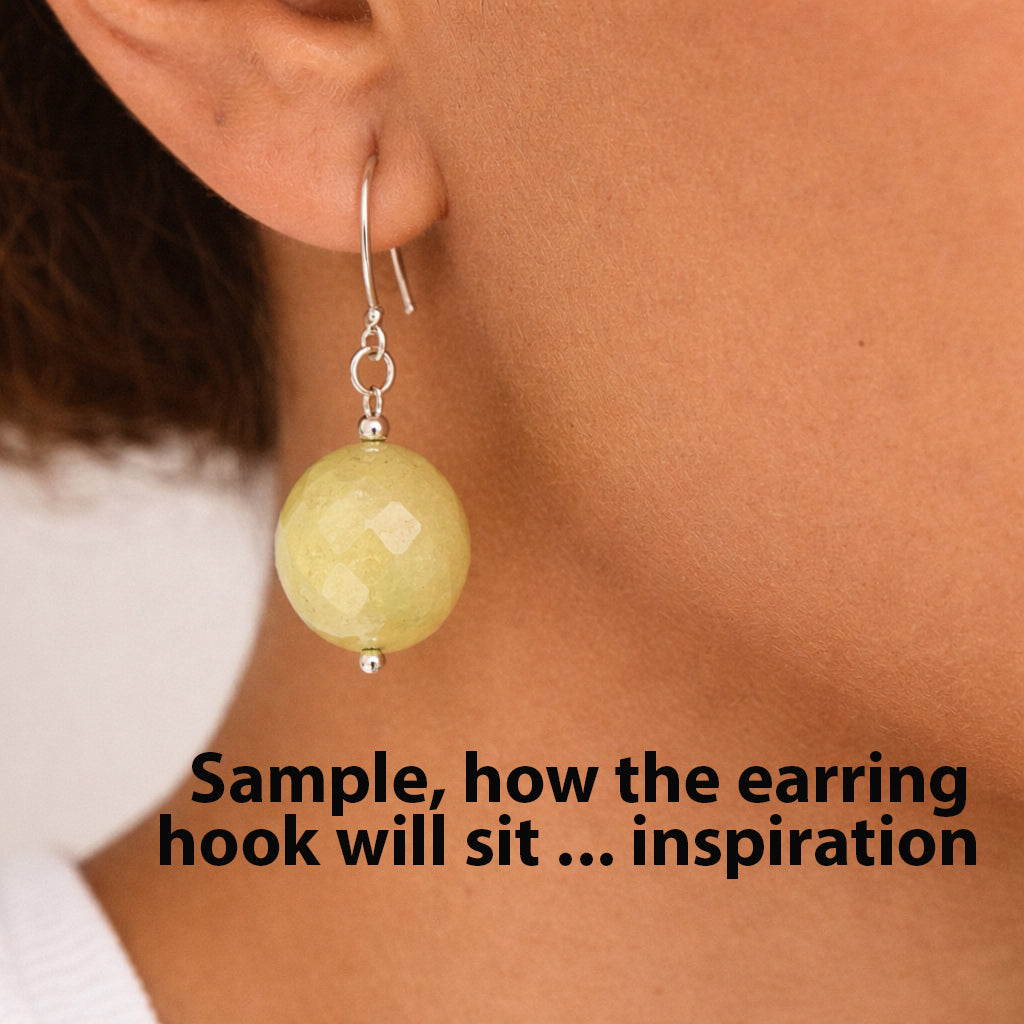 FRONT FACING LOOP EAR HOOKS – 22MM (0.7 / 0.8 / 0.9 wire thickness) SS-FF023EH