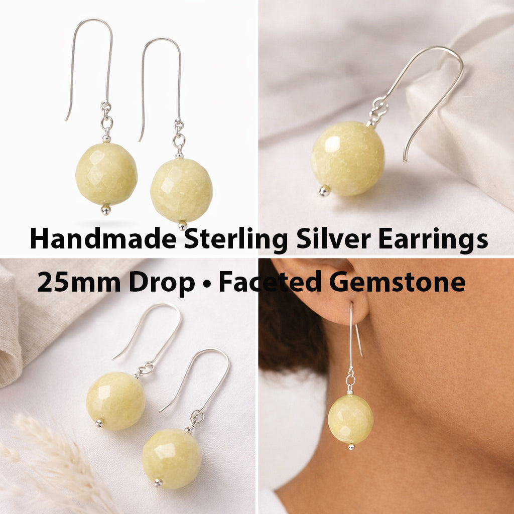 STERLING SILVER HANDMADE EAR HOOKS – 25mm (0.8mm) | SS-FF022EH