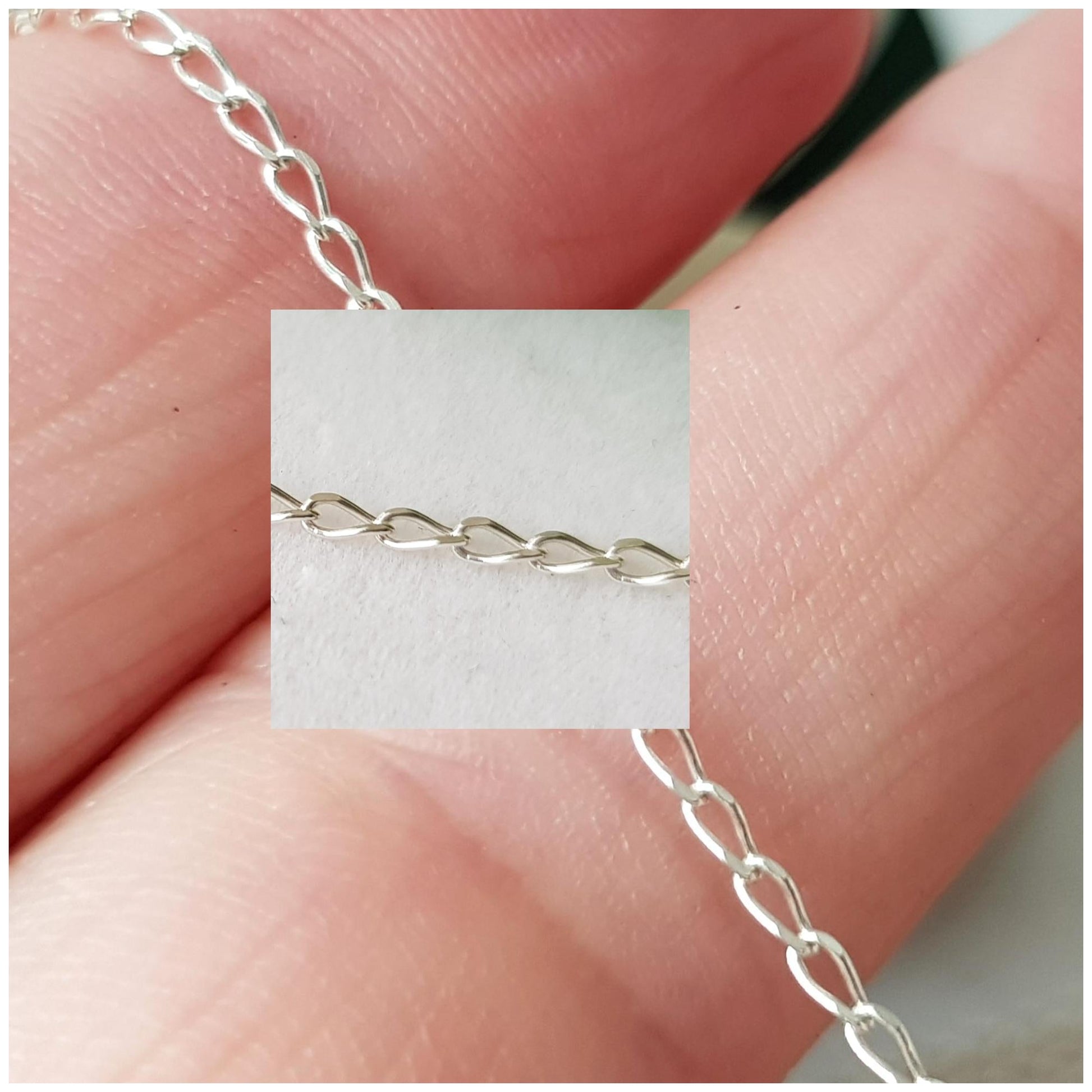 Ready-to-Use Sterling Silver Necklace - Pendant Chain