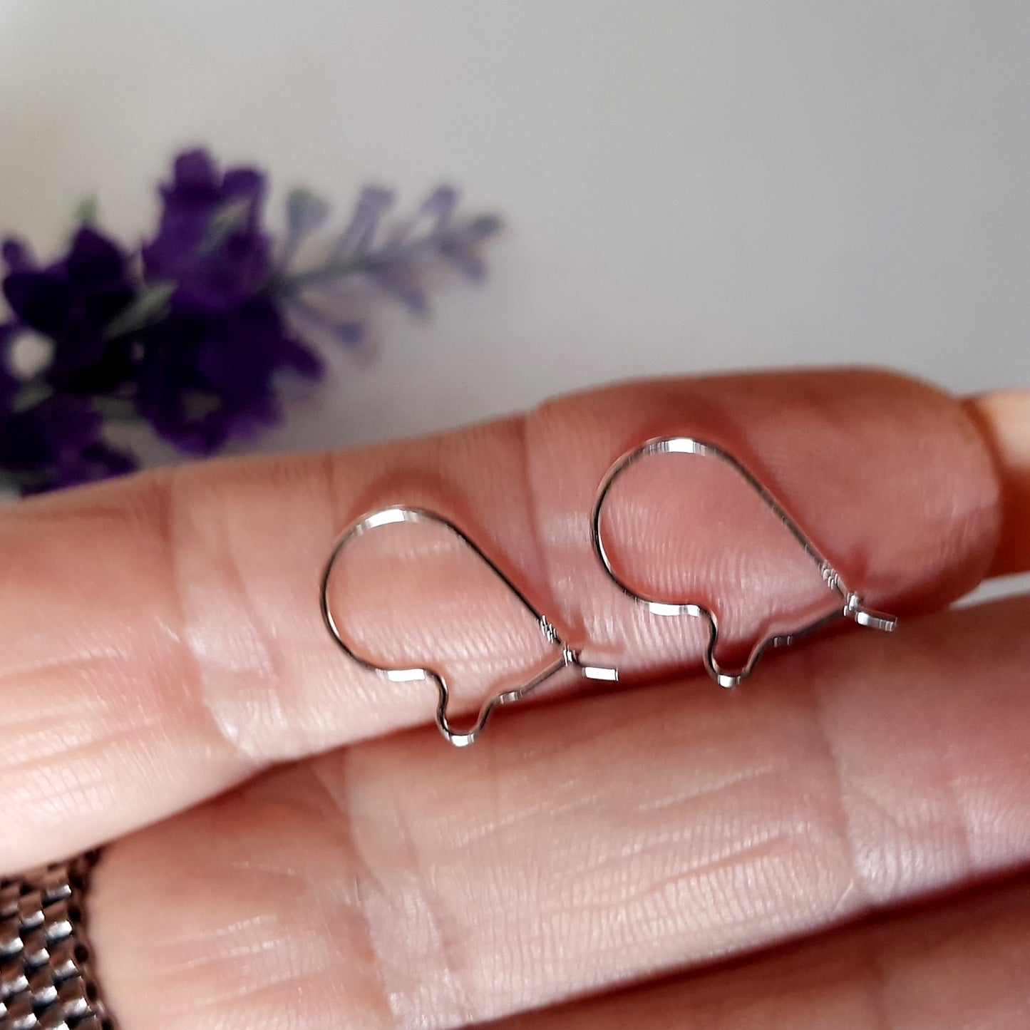 Quality Kidney Sterling Silver 925 Small Earring Hooks | SS-0020SEH | Jewellery Supply