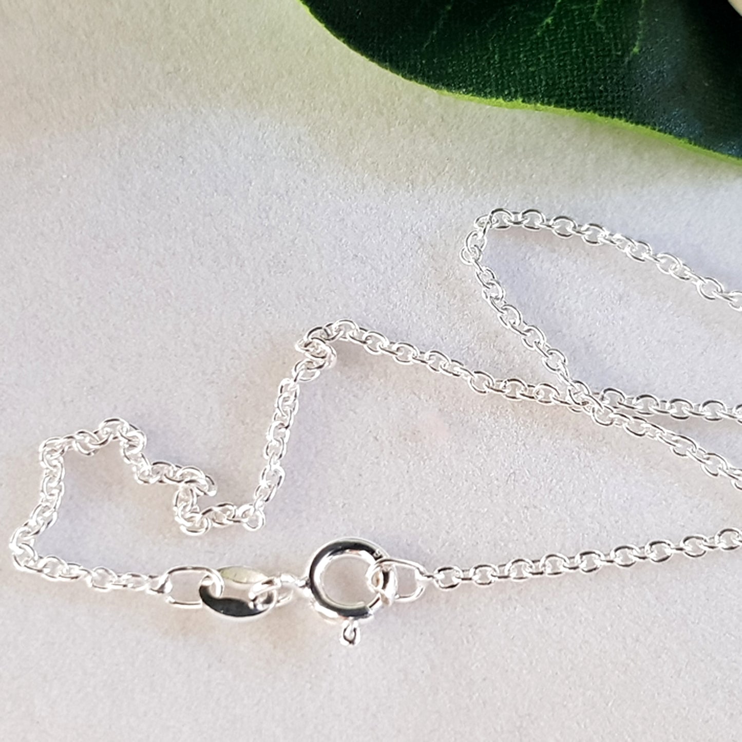 Chains - Sterling Silver Close Cable Chain - Finished & Ready to Wear| SS-FChainCC | Jewellery Making Supply