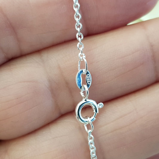 Chains - Sterling Silver Close Cable Chain - Finished & Ready to Wear| SS-FChainCC | Jewellery Making Supply