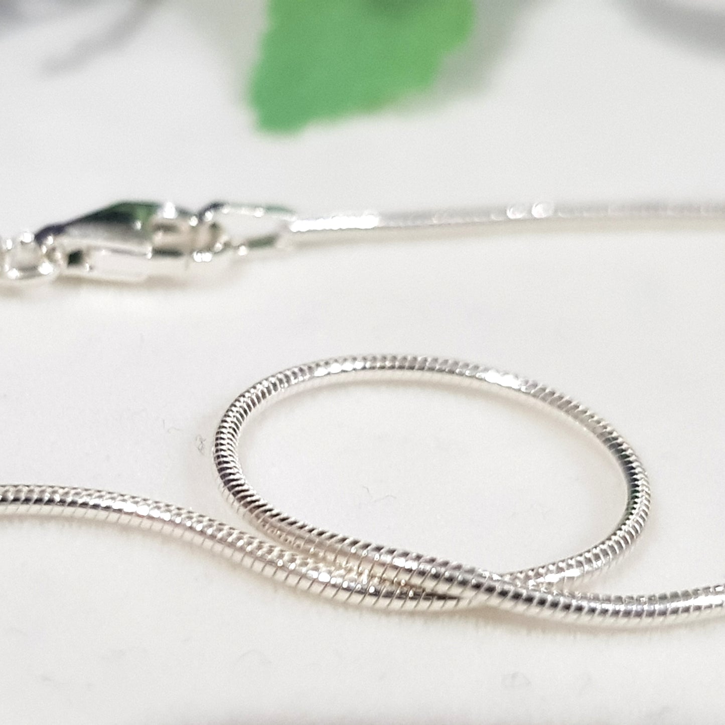 Chains - Snake Chain Genuine Sterling Silver Finished | SS-FChainSnake | Jewellery Making Supply