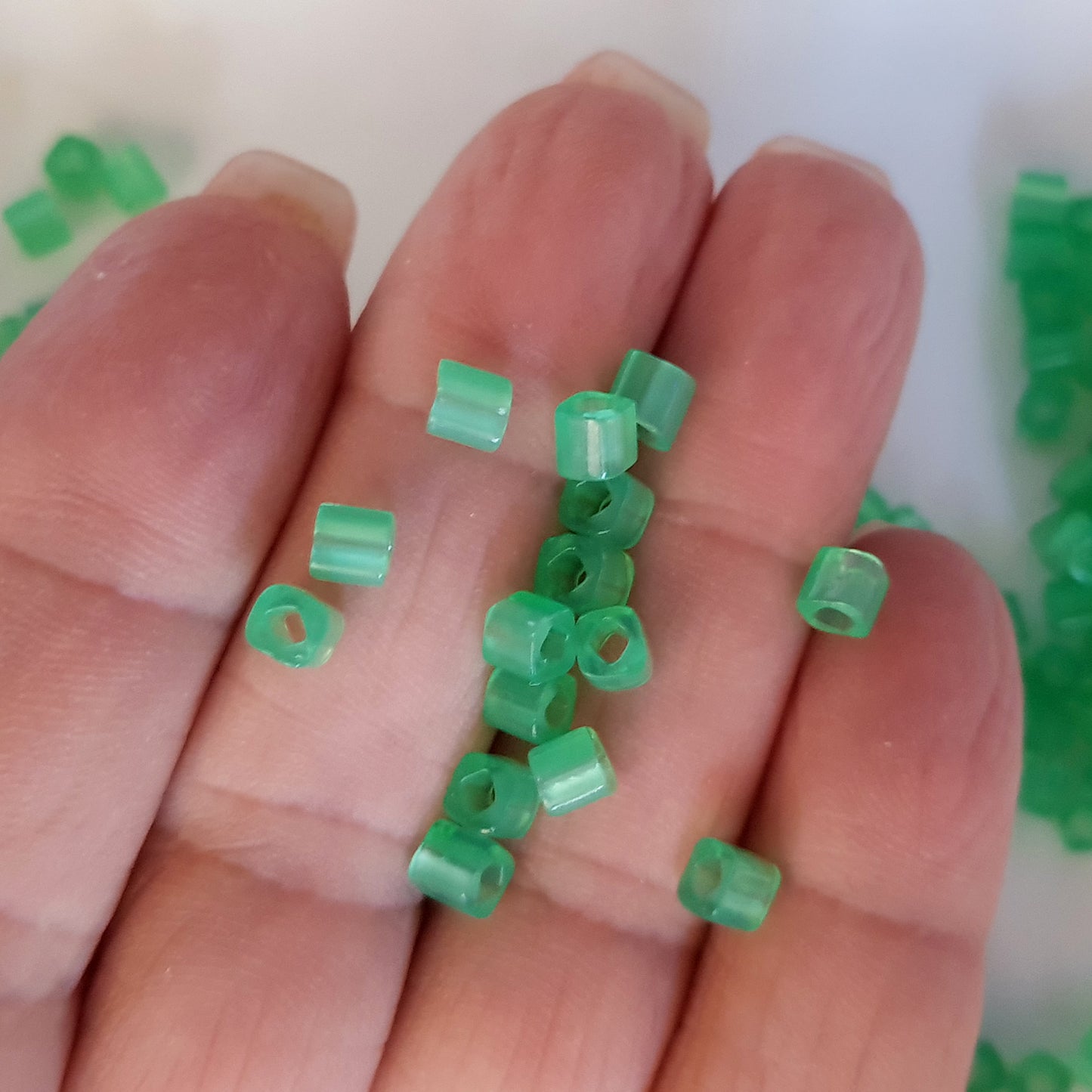 Jade Ceylon - Toho 4mm Cube Beads – Premium Japanese Glass Beads