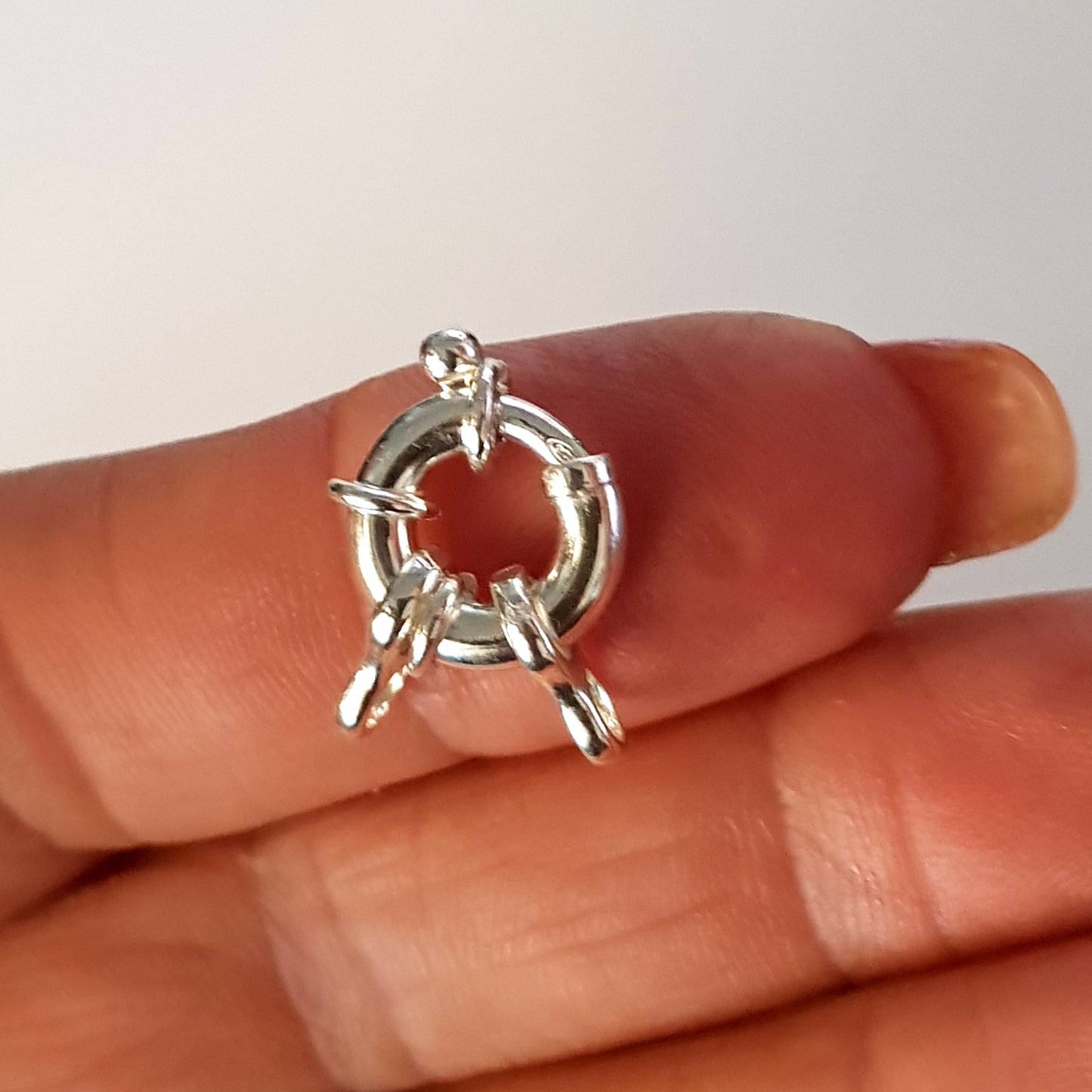 Sterling Silver 925 Large Bolt Ring Figure 8 Clasp | Kalitheo Jewellery Making Supply