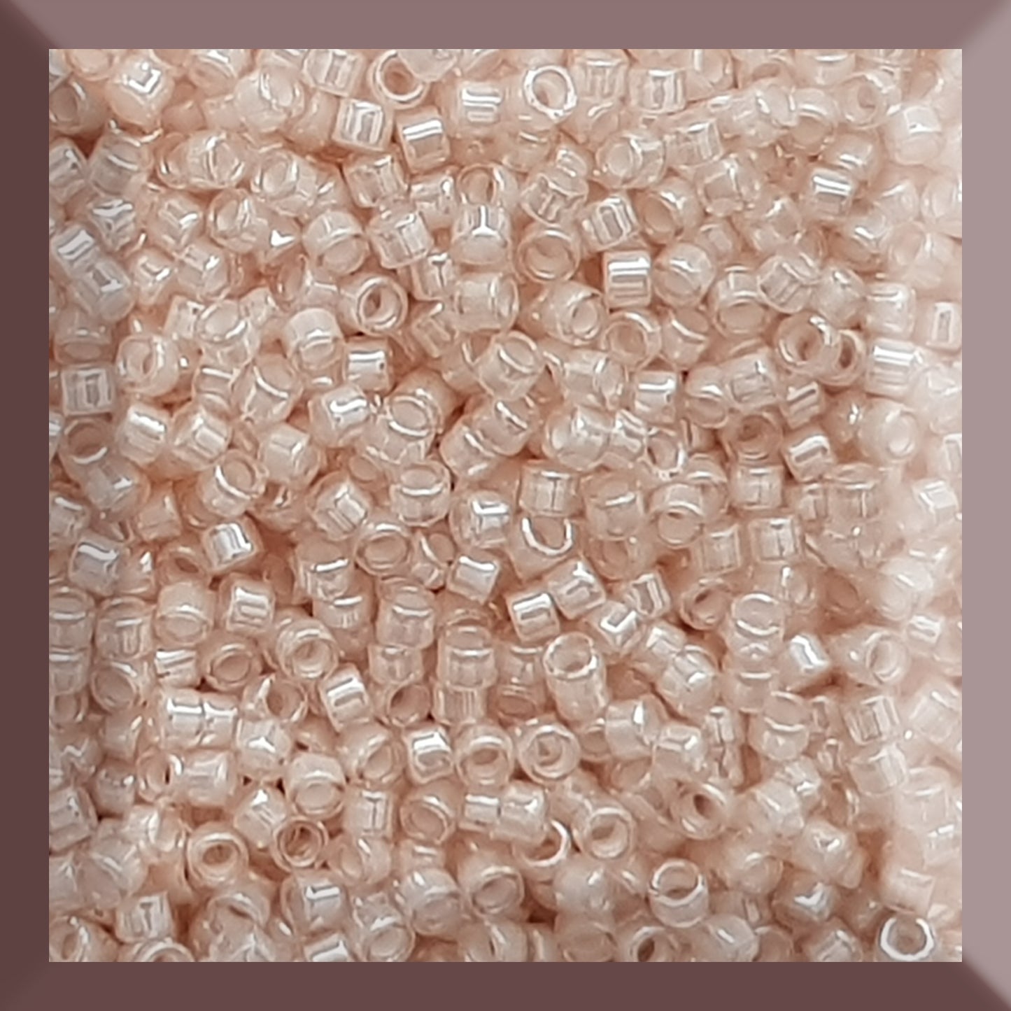 Aiko 11/0 TA-1033 Lt Rosaline White-lined 5g/10g Aiko Cylinder Toho Seed Beads | Beading Supply