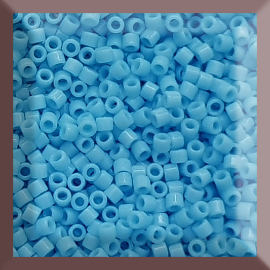 Aiko 11/0 TA-43 Kingman Turquoise Opaque Precision-Cut Cylinder Toho Seed Beads | Beading Supply