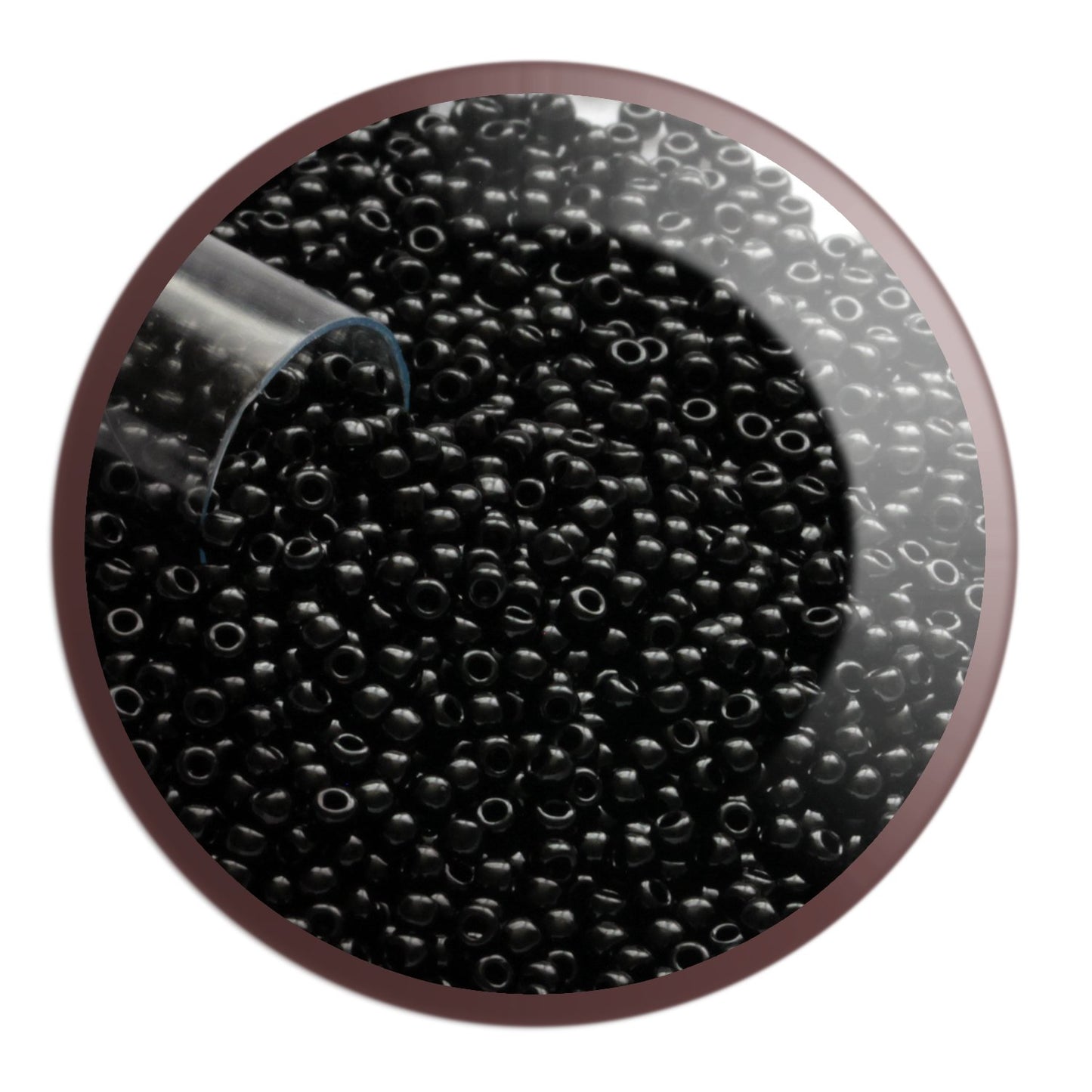 11/0 TR-49 Jet Black Opaque Round Toho - Beading Supply - Kalitheo Jewellery