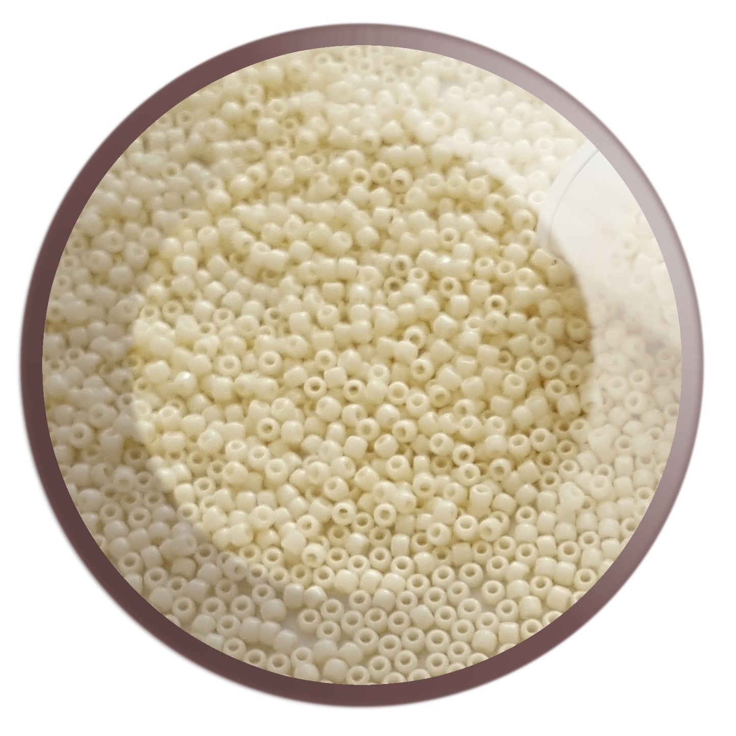 11/0 TR-51 Lt Beige Opaque Round Toho - Beading Supply - Kalitheo Jewellery