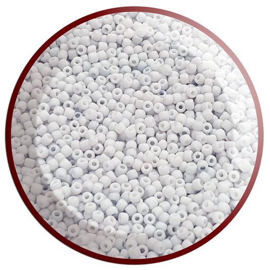 11/0 TR-767 Lt Grey Frosted Opaque Pastel 10g/30g Round Toho Seed Beads - Beading Supply