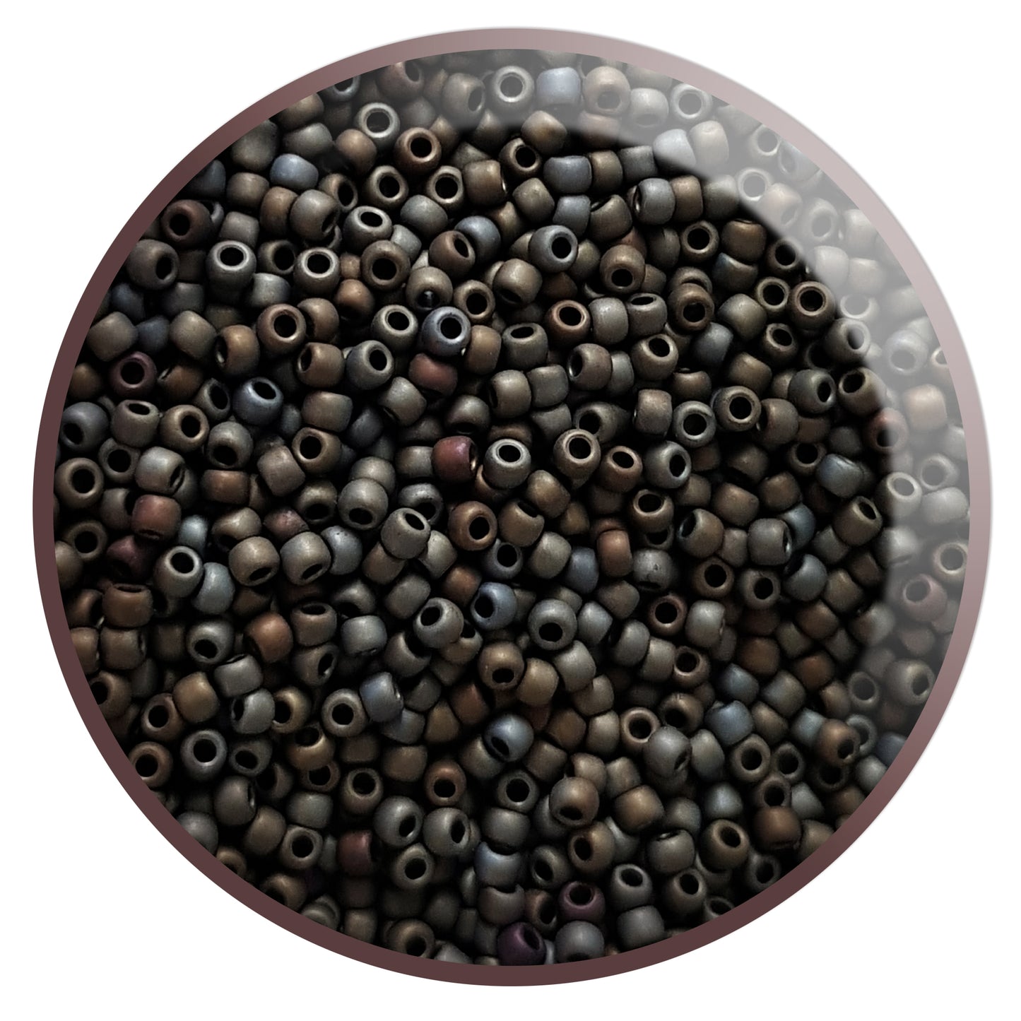 11/0 TR-83F Brown Iris Metallic Matte 10g/30g Round Toho Seed Beads | Beading Supply