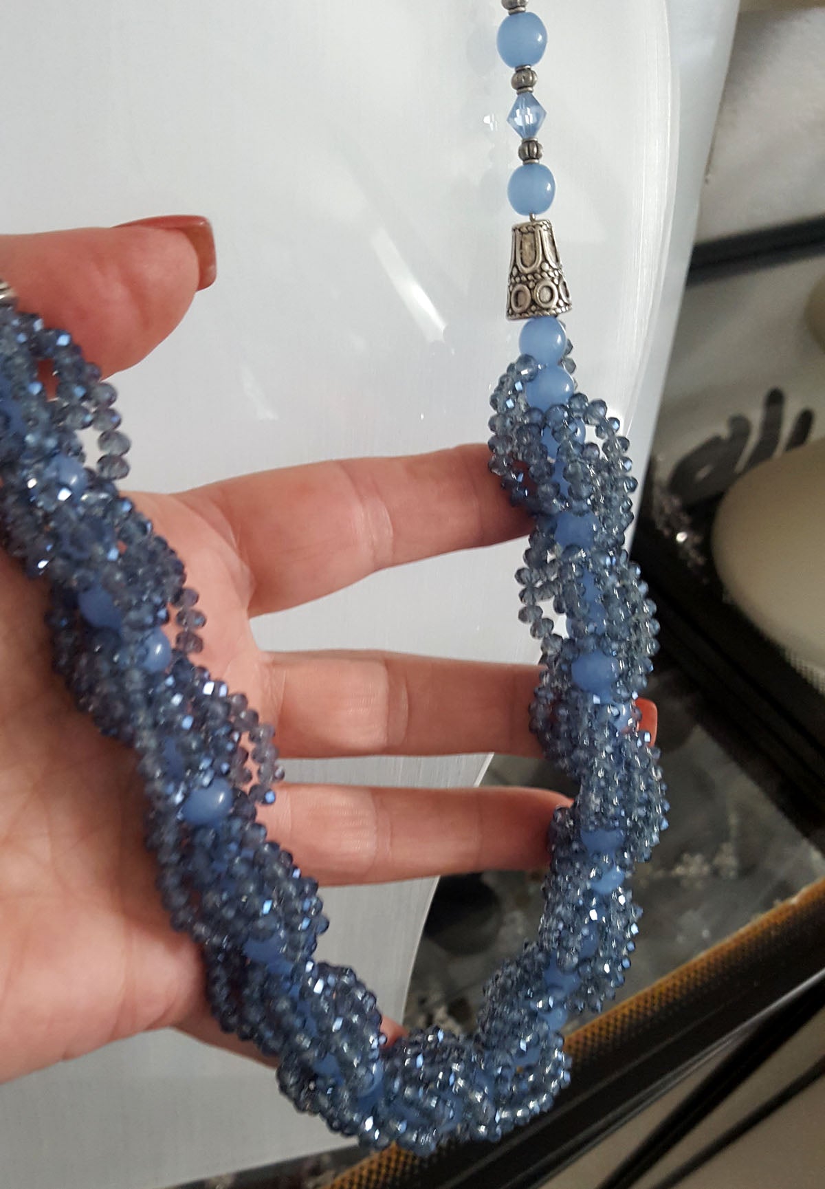 KTC-277 "Ocean Waves" Necklace - Kalitheo Jewellery