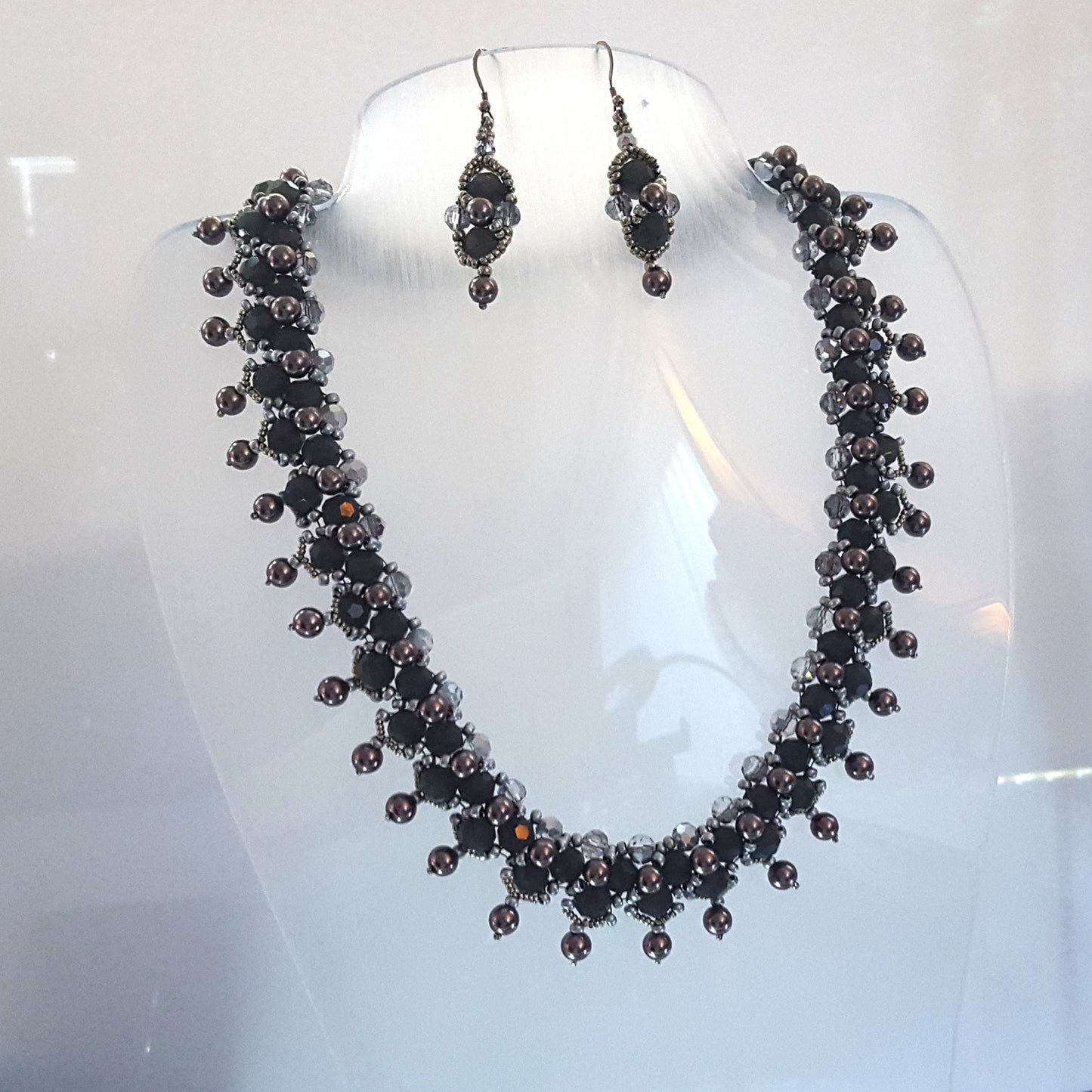 KTC-267 "Parisian Nights" Beaded Necklace - Kalitheo Jewellery