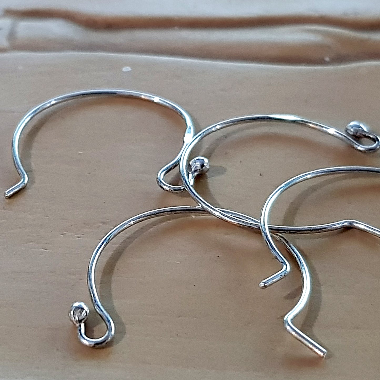 Circle Euro Style Handmade Earring Hooks | SS-012EH | Jewellery Making Supplies - Kalitheo Jewellery