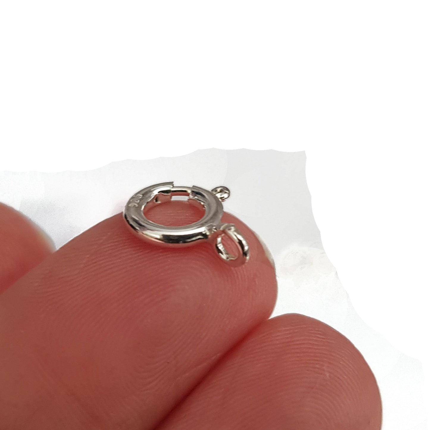Bolt Ring Clasp 8mm Sterling Silver 3pcs | SS-022BR8 | Jewellery Supply - Kalitheo Jewellery