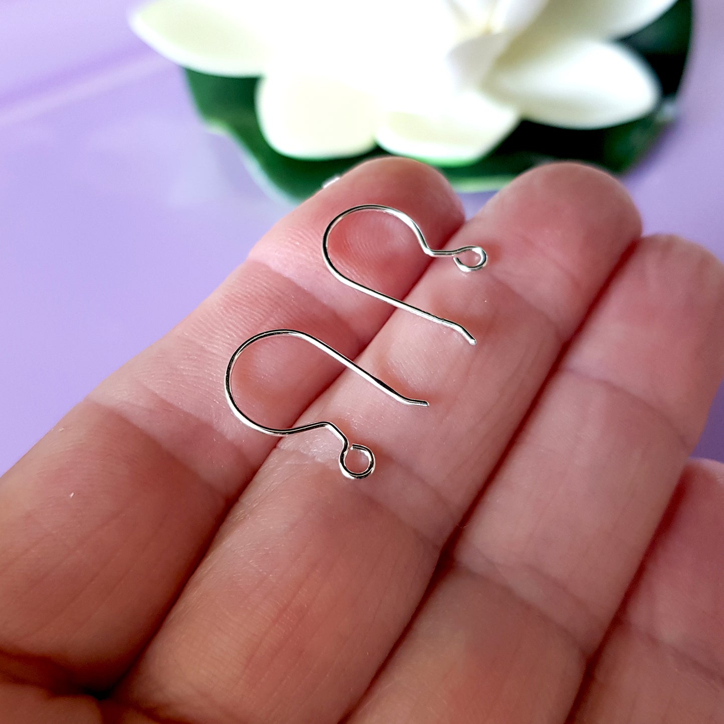 Shepherds Hook Handmade Earring Wires Silver 925 | SS-001EH | Jewellery Supply - Kalitheo Jewellery