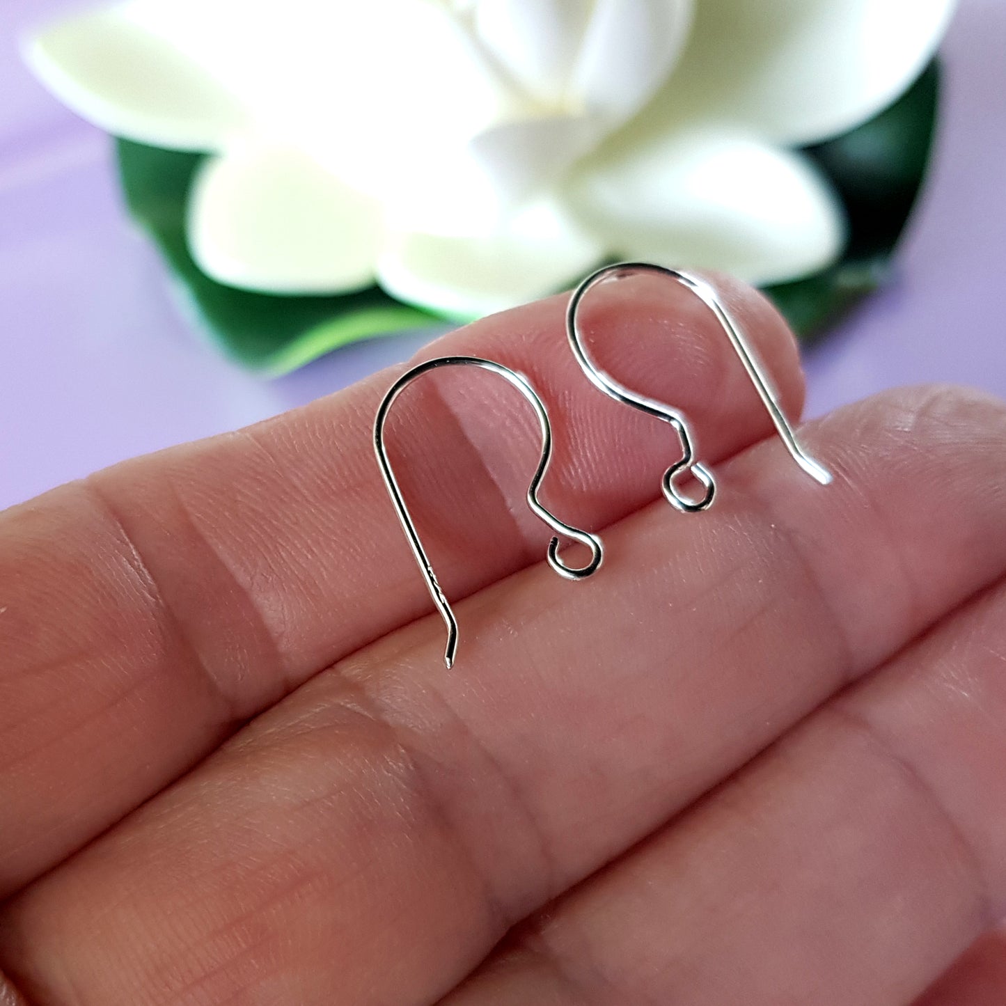 Shepherds Hook Handmade Earring Wires Silver 925 | SS-001EH | Jewellery Supply - Kalitheo Findings