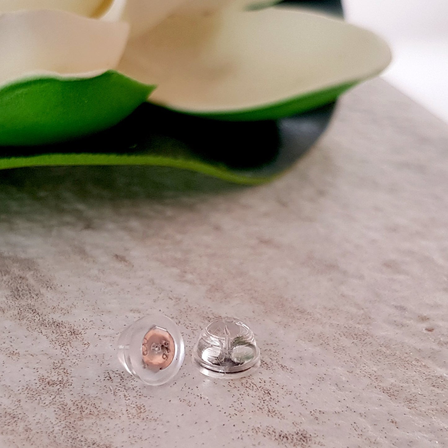 Silicone Domed Easy Grip Butterfly Earring Backs, Kids Jewellery, Sterling Silver Insert | SS-009S | Jewellery Supply - Kalitheo