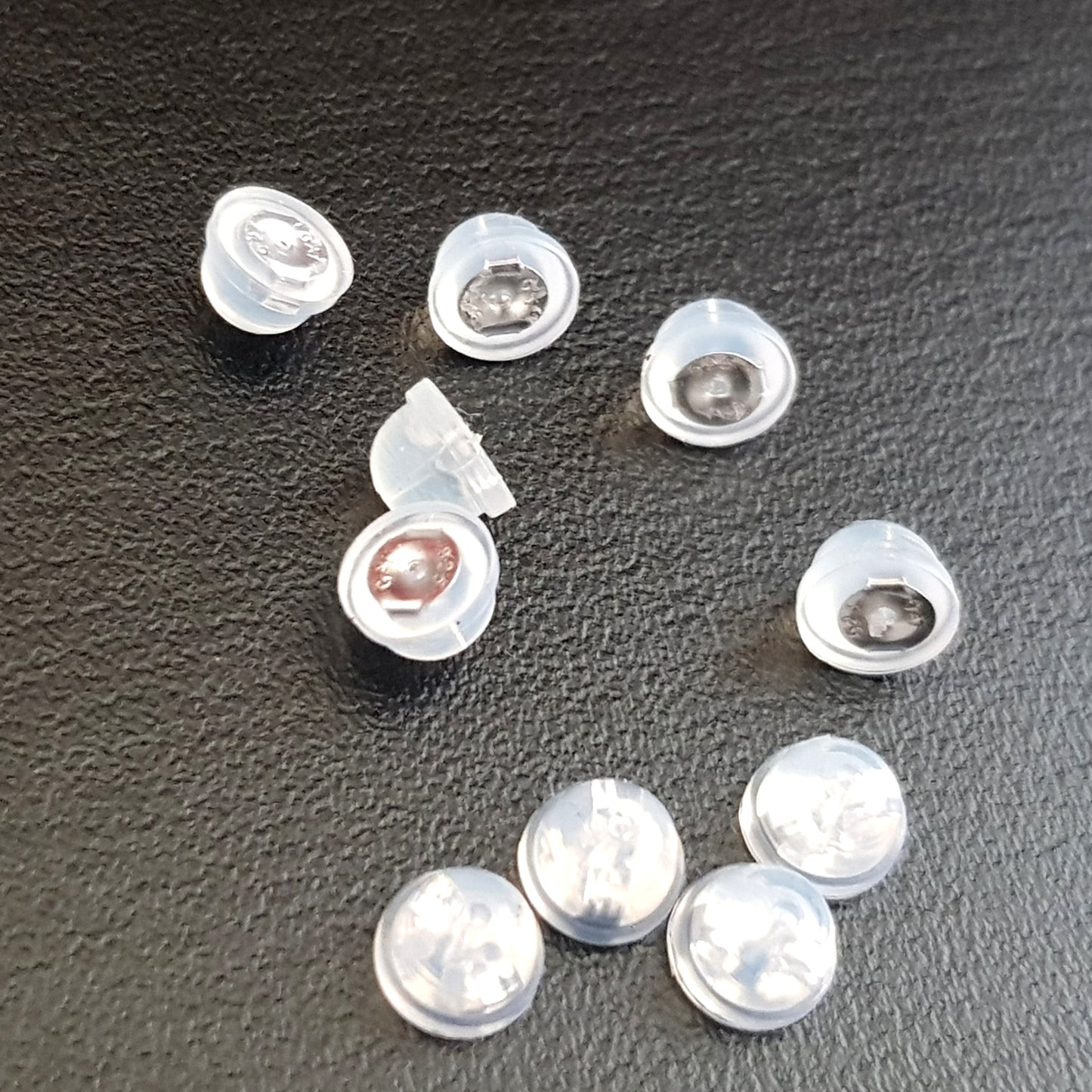 Earring Backs, Silicone Domed Easy Grip Butterfly Earring Backs, Kids Jewellery, Sterling Silver Insert | SS-009S | Jewellery Supply