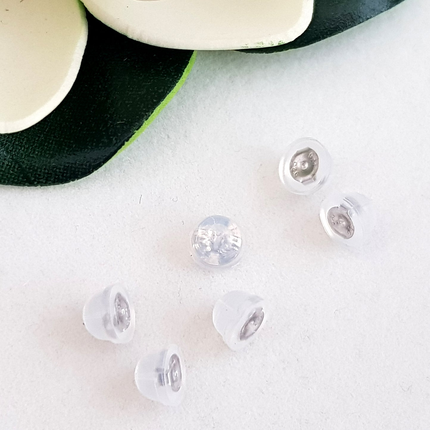 Earring Backs, Silicone Domed Easy Grip Butterfly Earring Backs, Kids Jewellery, Sterling Silver Insert | SS-009S | Jewellery Supply