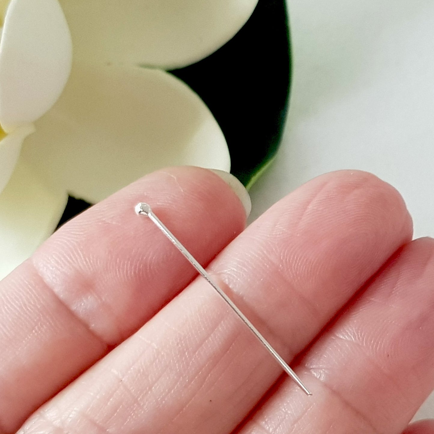 Headpins 30 mm - Handmade in silver 925 0.7 mm | Kalitheo Findings
