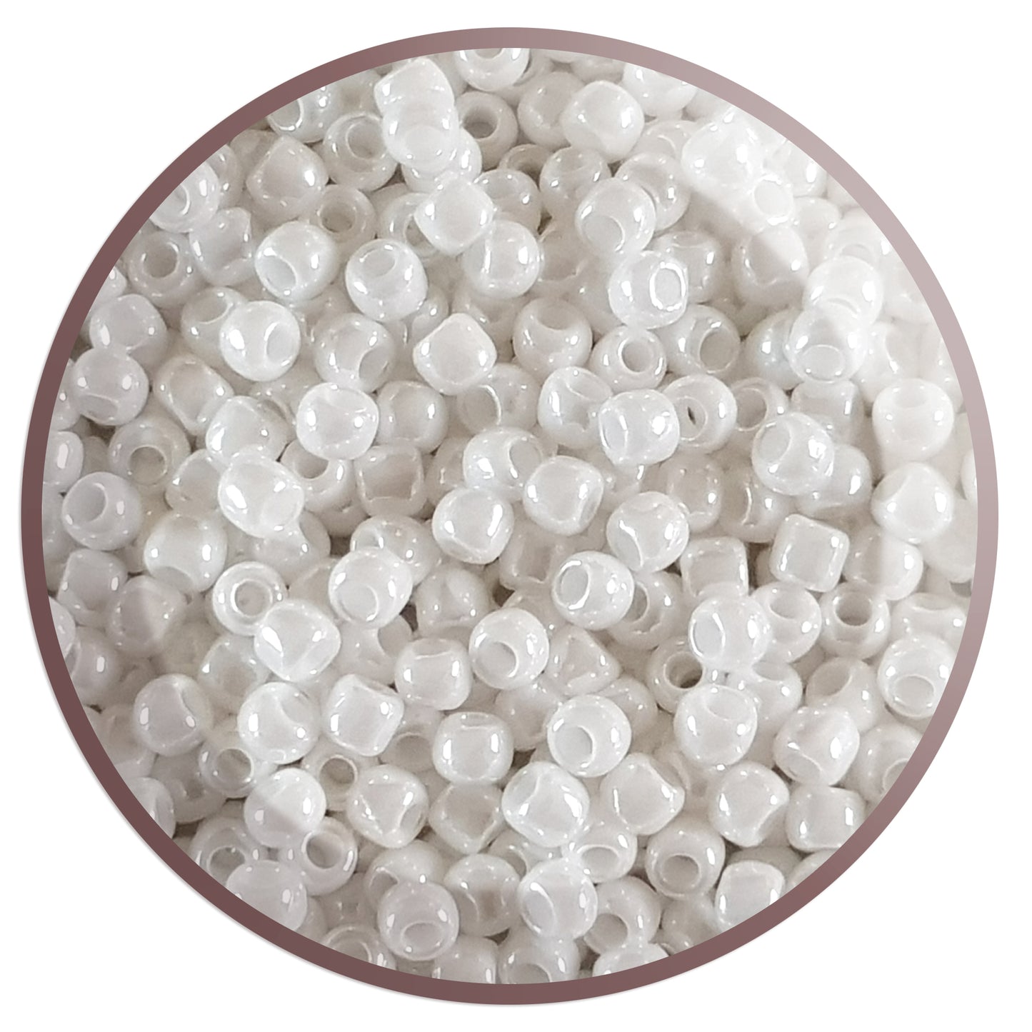 6/0 TR-121 White Opaque Lustre 10g/30g Round Toho Seed Beads - Beading Supply