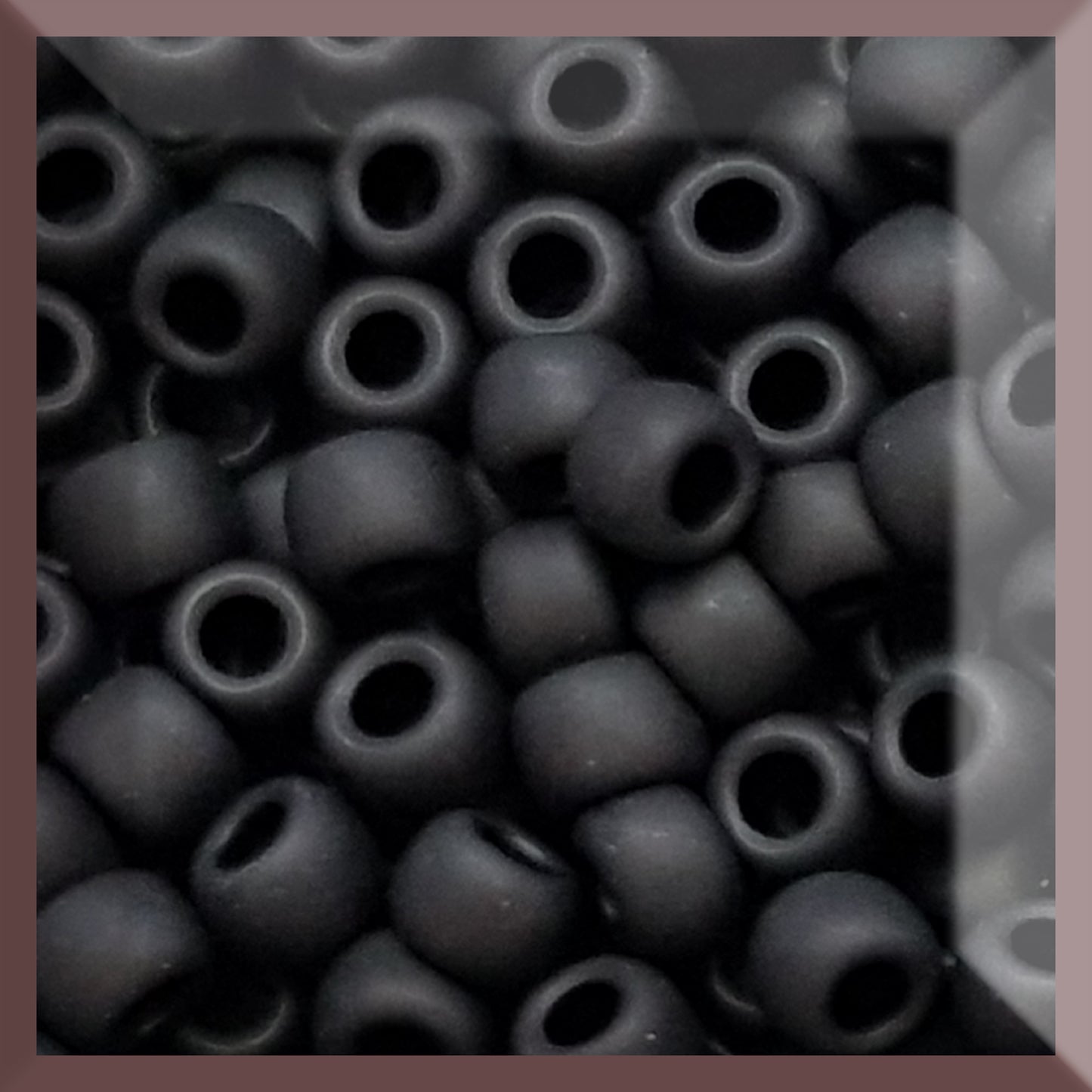 6/0 TR-49F Jet Black Opaque Frosted 10g/30g Round Toho Seed Beads - Beading Supply