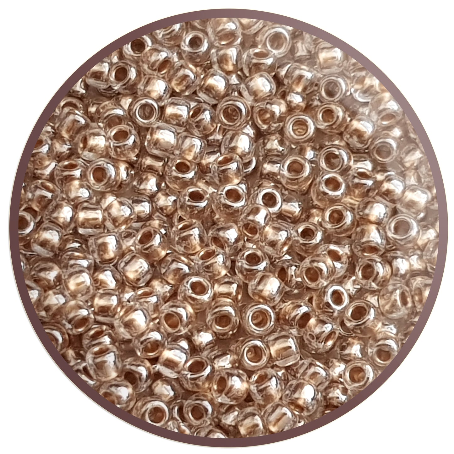 6/0 TR-989 Crystal Gold Lined 10g/30g Round Toho Seed Beads - Beading Supply