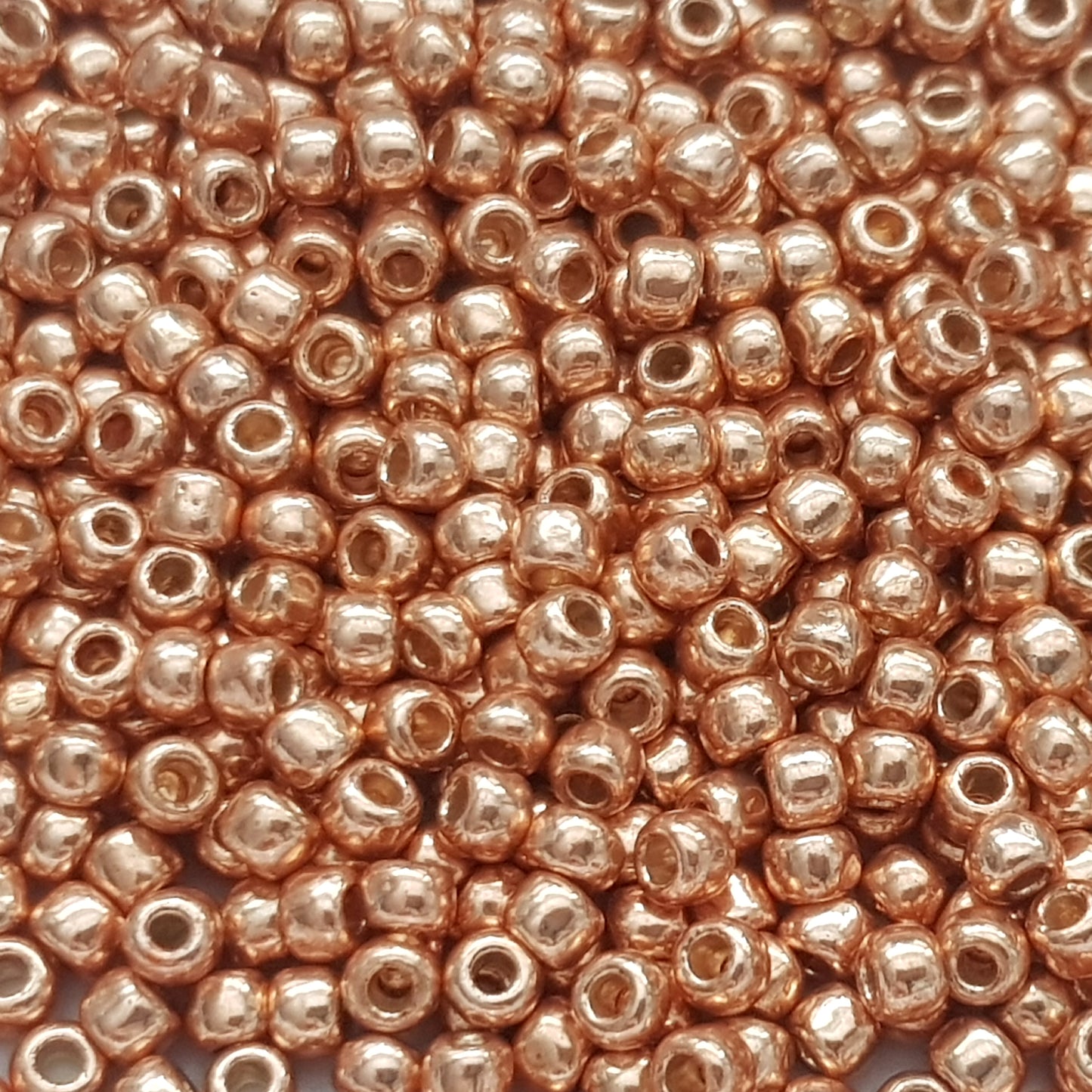 6/0 TR-PF551 Rose Gold Galvanized Permanent Finish 10g/30g Round Toho Seed Beads - Beading Supply